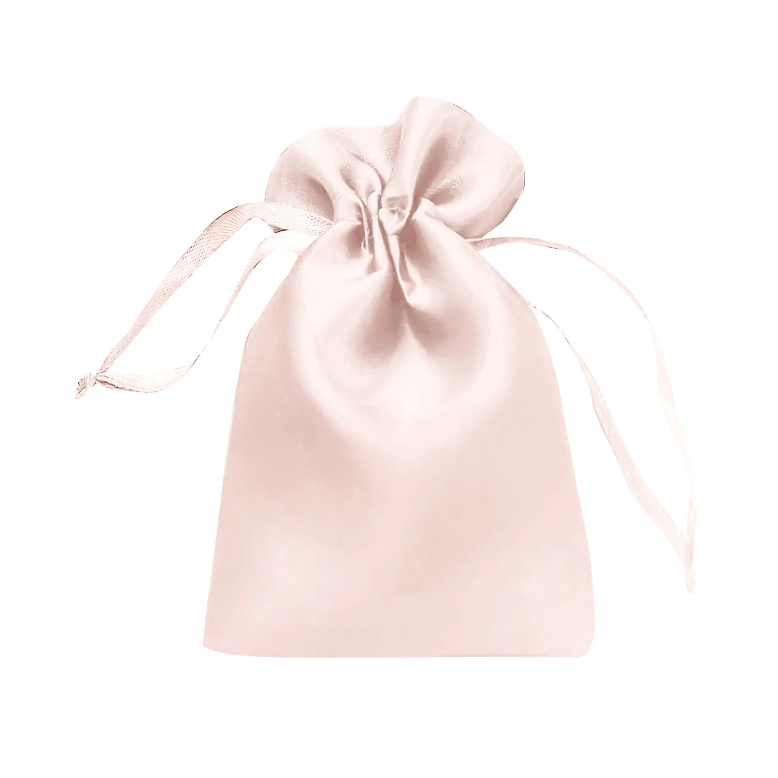 60 Pack Satin Drawstring Favor Bags, Blush 3"x4" Jewelry & Candy Gift Bags for Weddings & Parties - Image 2