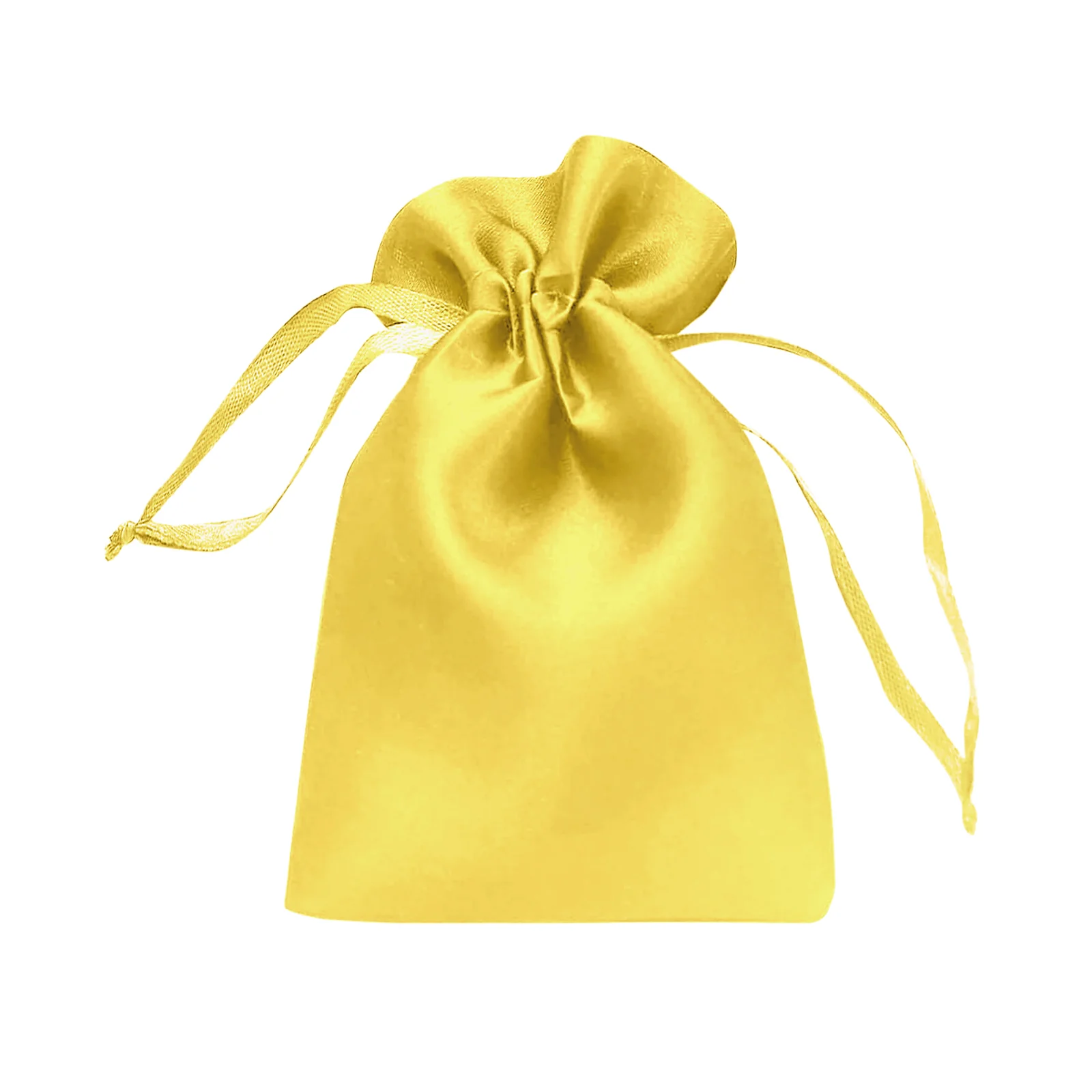 60 Pack Satin Drawstring Favor Bags, Gold 3"x4" Jewelry & Candy Gift Bags for Weddings & Parties - Image 2