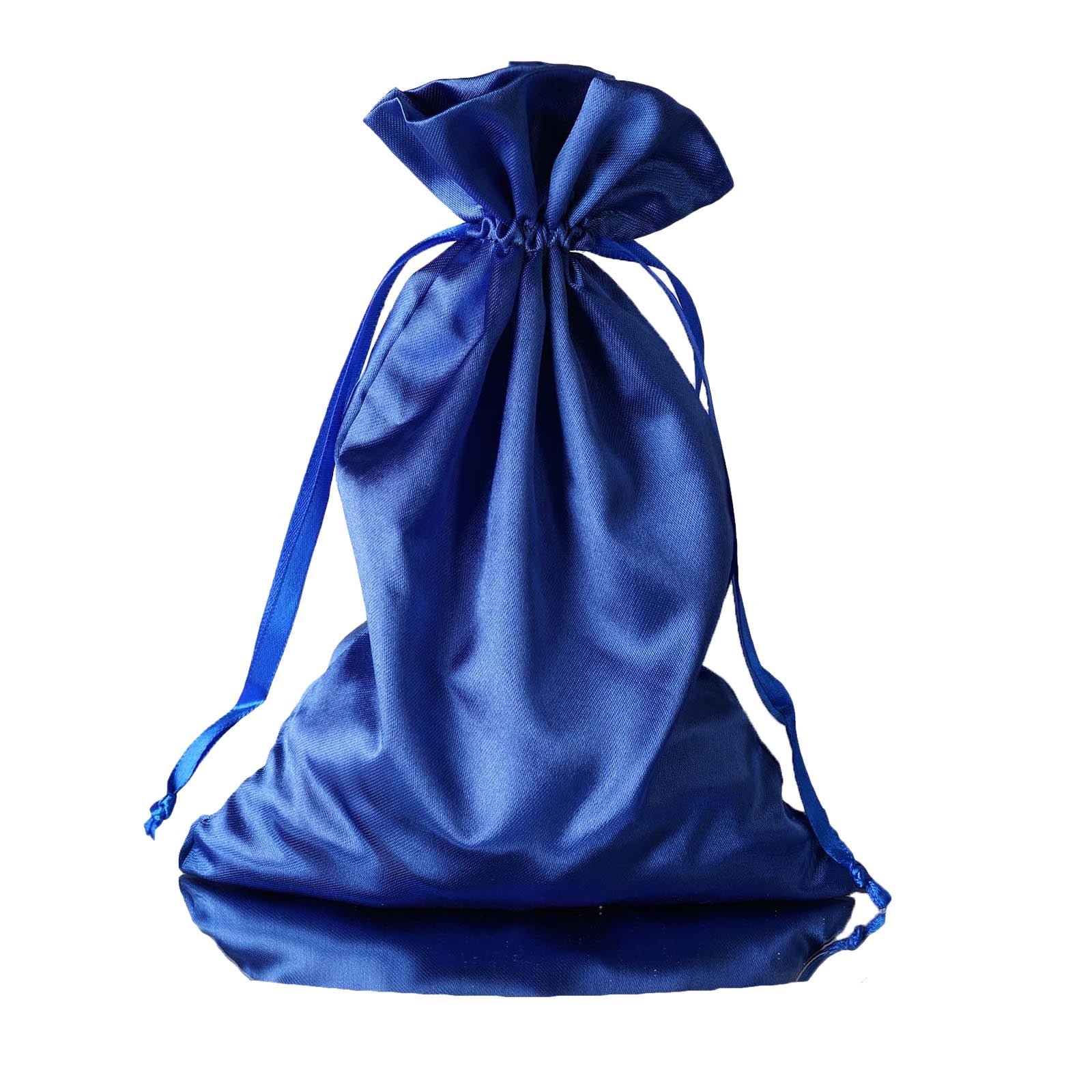60 Pack Royal Blue Satin Wedding Party Favor Bags, Drawstring Pouch Gift Bags 6"x9" - Image 7