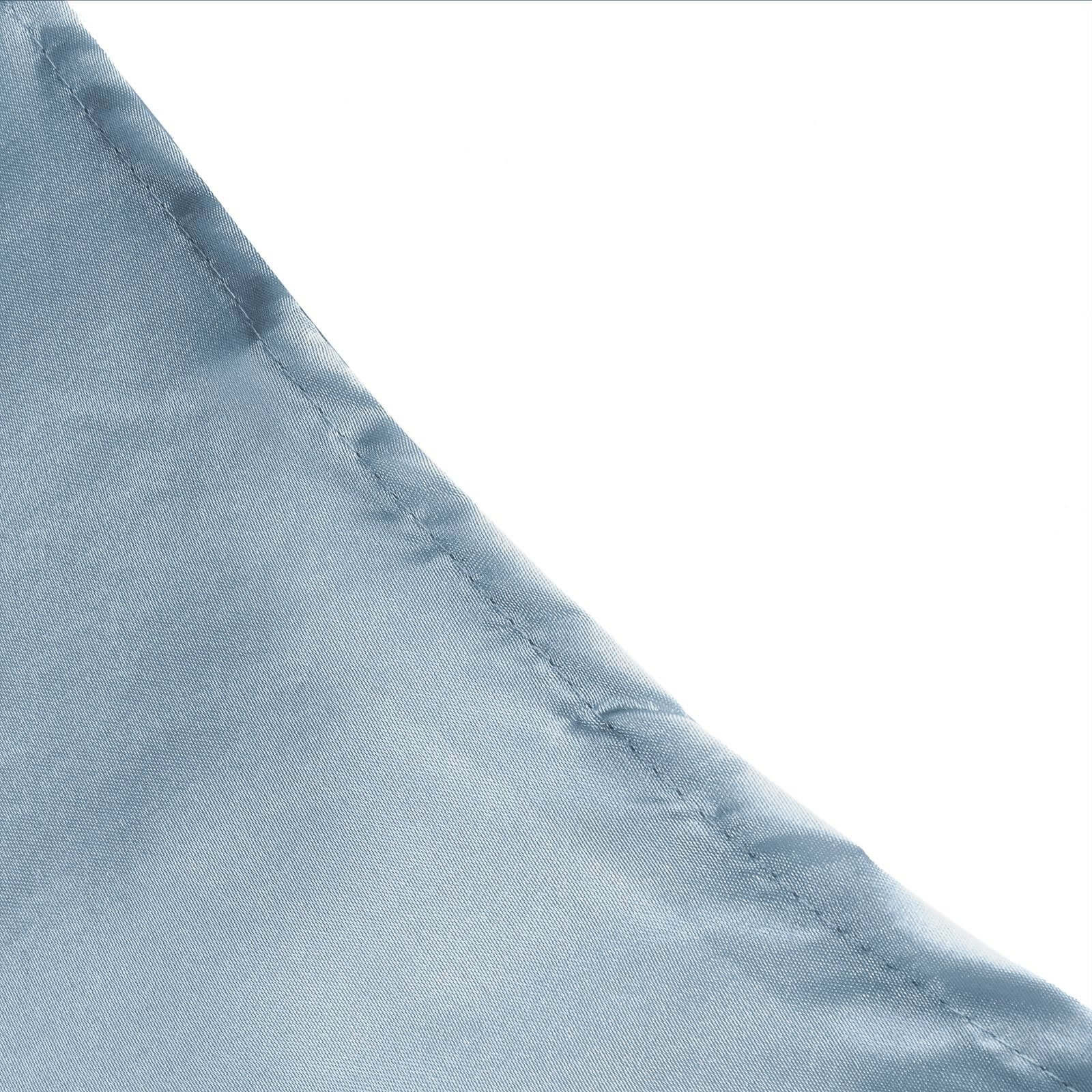 Satin Rectangular Tablecloth 60"x102" Dusty Blue - Wrinkle-Resistant & Durable Table Cover - Image 11