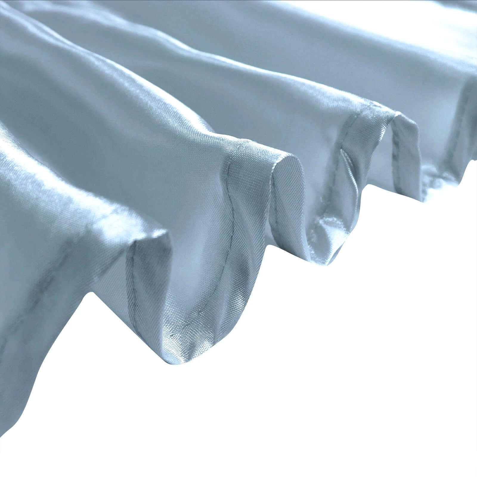 Satin Rectangular Tablecloth 60"x102" Dusty Blue - Wrinkle-Resistant & Durable Table Cover - Image 12