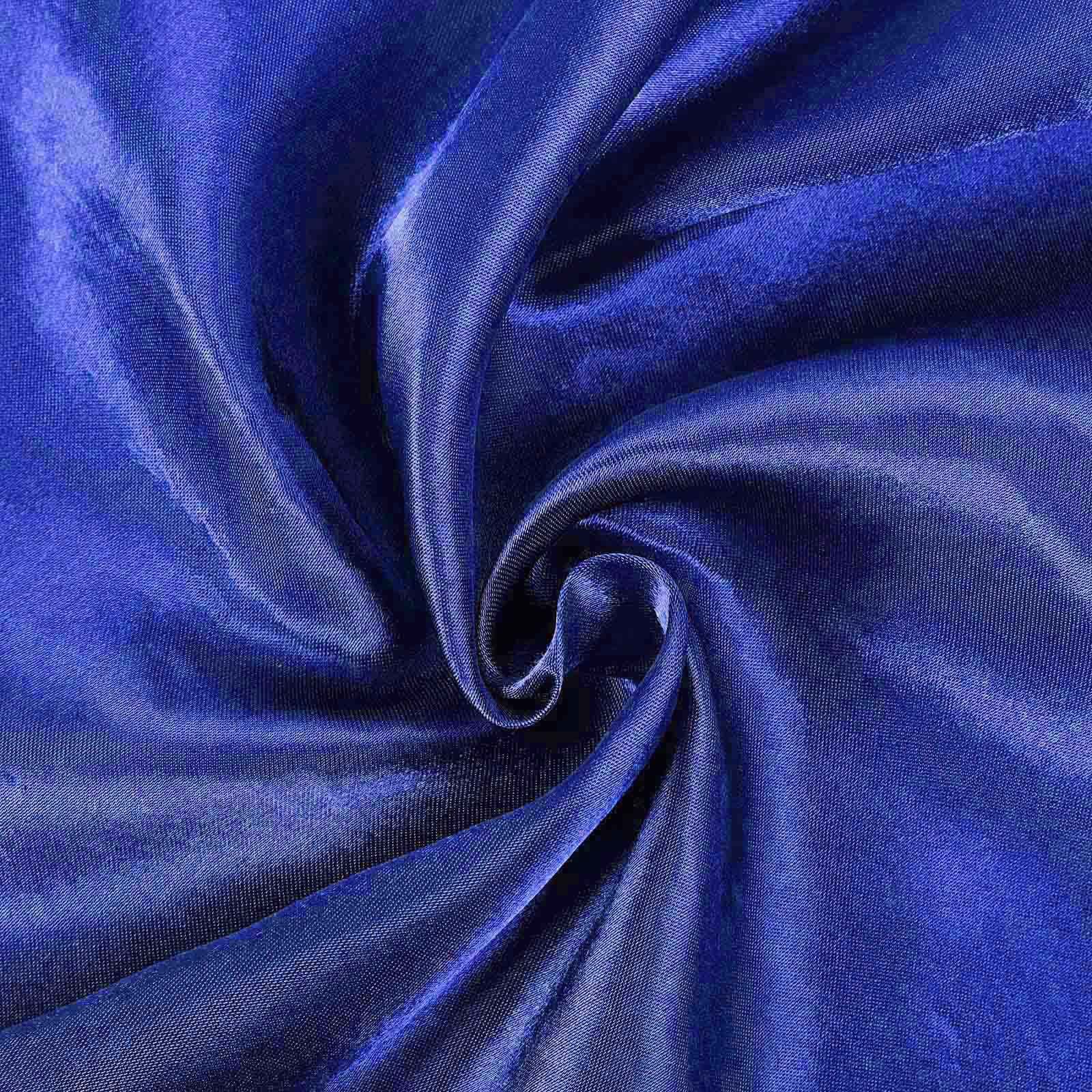 Satin Rectangular Tablecloth 60"x102" Royal Blue - Wrinkle-Resistant & Durable Table Cover - Image 8