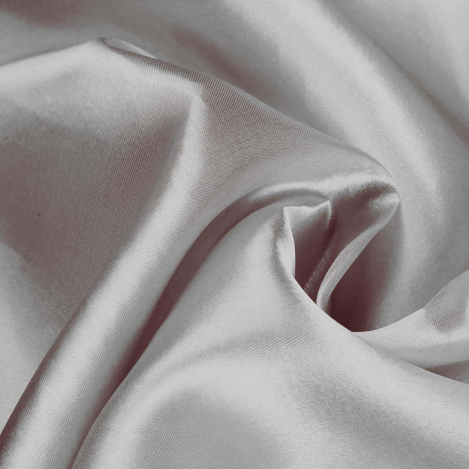 Satin Rectangular Tablecloth 60"x102" Silver - Wrinkle-Resistant & Durable Table Cover - Image 7
