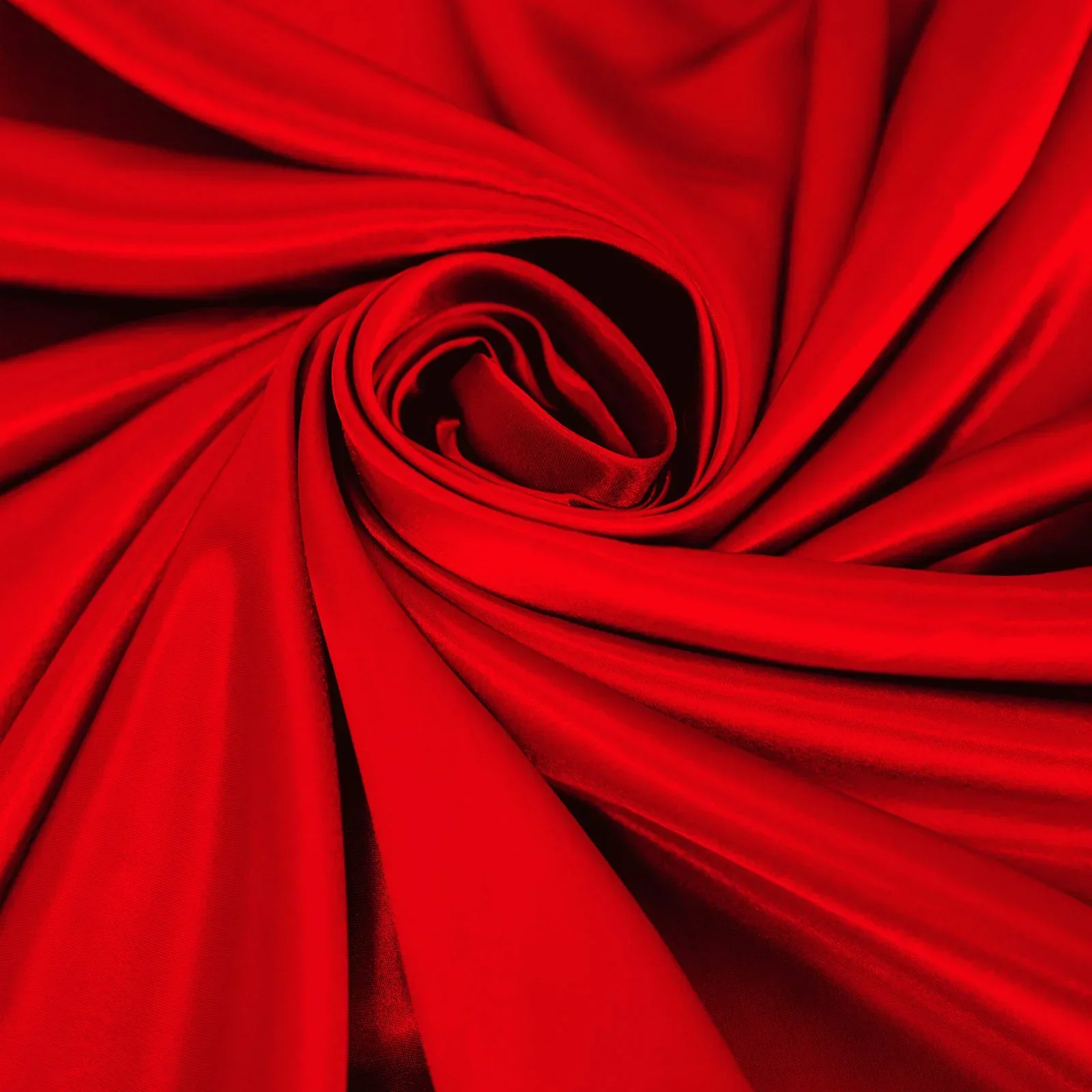 Satin Rectangular Tablecloth 90"x132" Red - Seamless Table Cover - Image 7