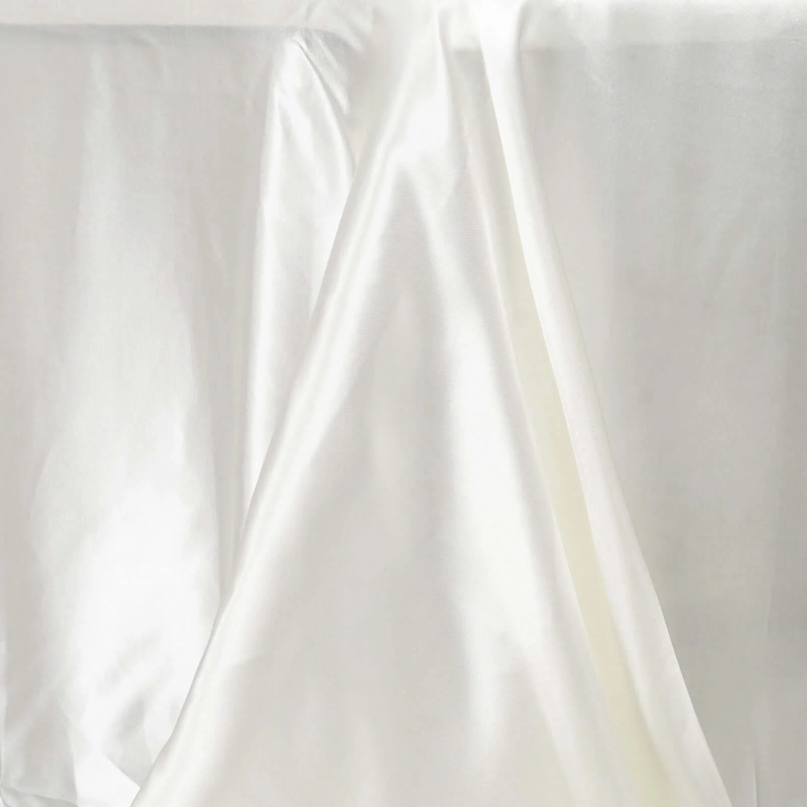 Satin Rectangular Tablecloth 90"x156" Ivory - Seamless Table Cover - Image 5