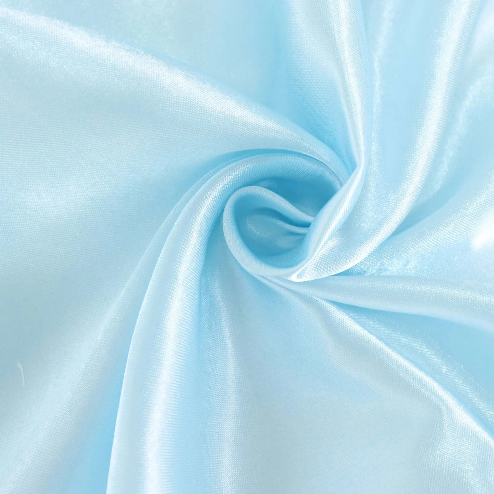 Satin Rectangular Tablecloth 90"x156" Light Blue - Seamless Table Cover - Image 7