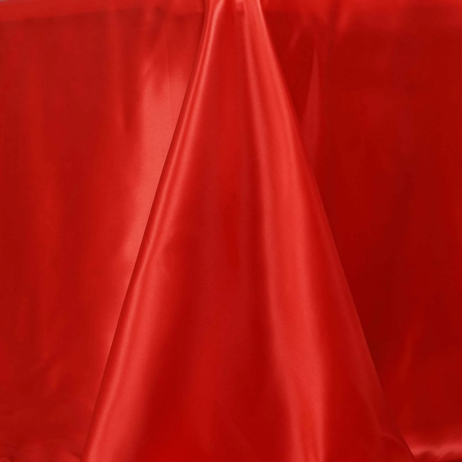 Satin Rectangular Tablecloth 90"x156" Red - Seamless Table Cover - Image 7