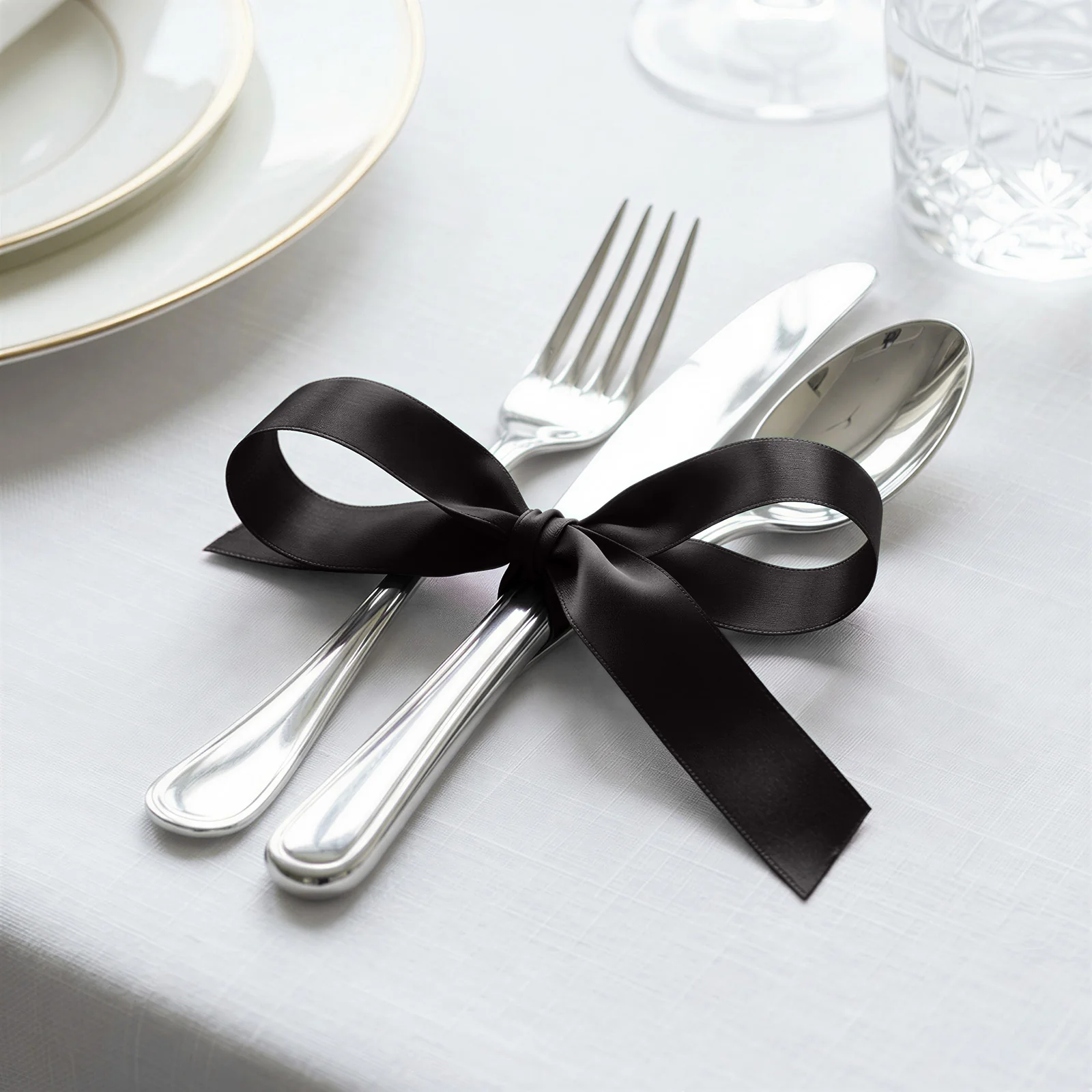 Satin Ribbon Roll 1" x 100 Yards Black – Single Face Decorative Craft Ribbon - Image 3