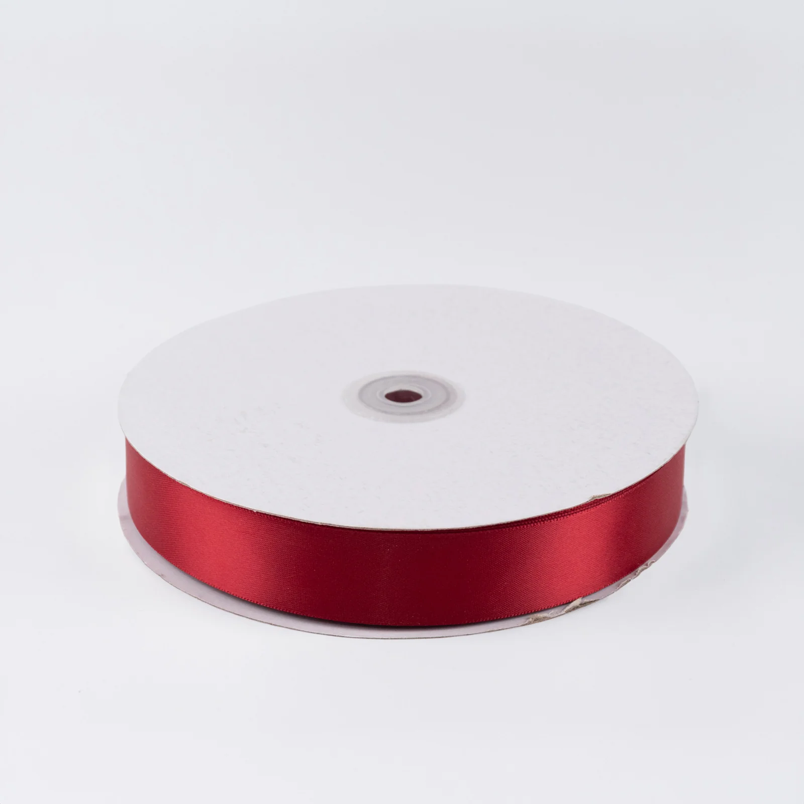 Satin Ribbon Roll 1" x 100 Yards Burgundy – Single Face Decorative Craft Ribbon - Image 2
