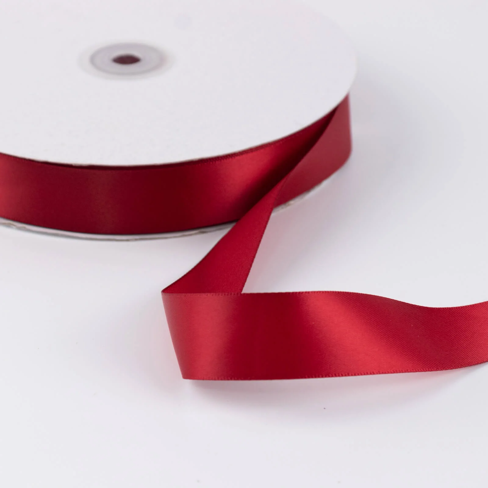 Satin Ribbon Roll 1" x 100 Yards Burgundy – Single Face Decorative Craft Ribbon - Image 7