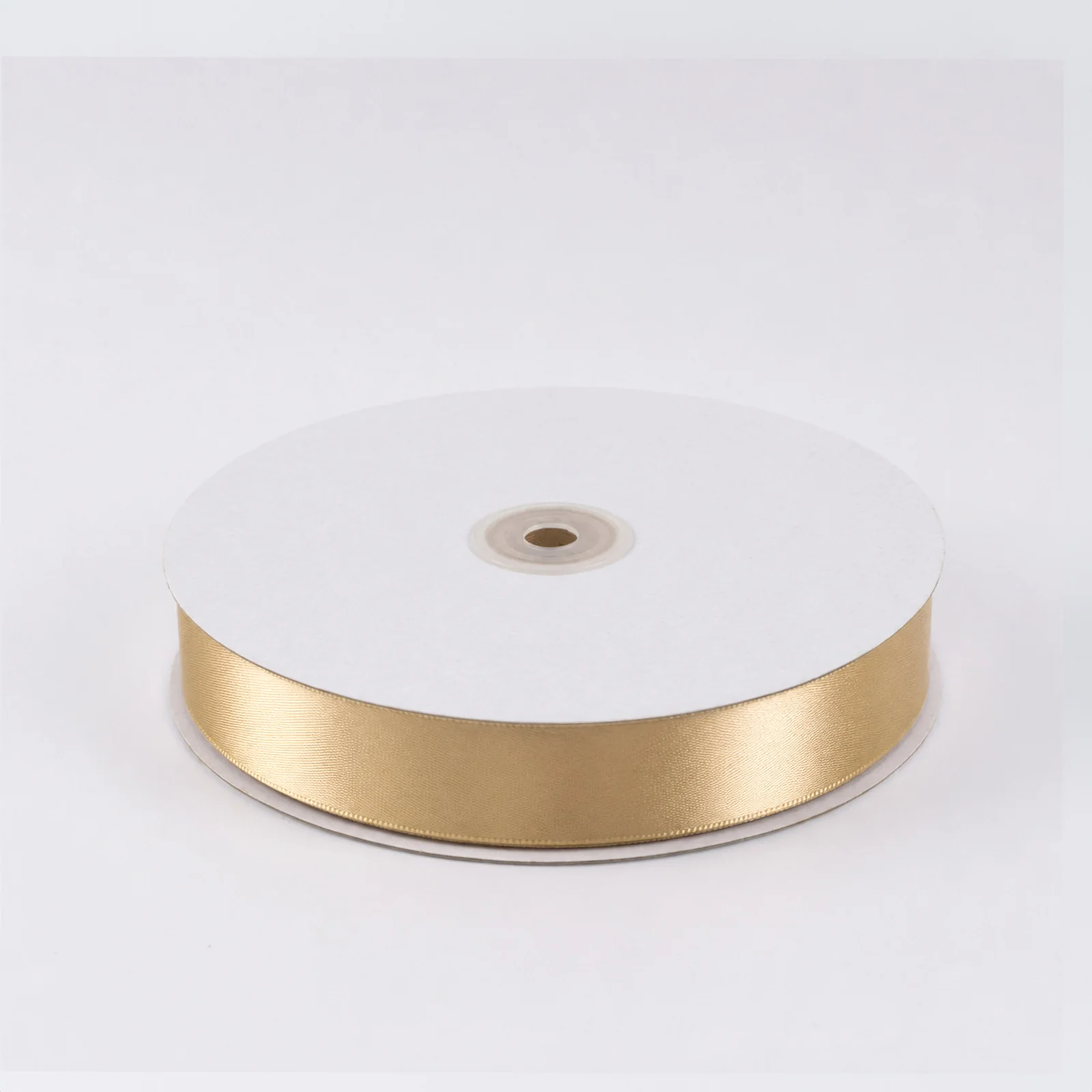 Satin Ribbon Roll 1" x 100 Yards Champagne – Single Face Decorative Craft Ribbon - Image 2