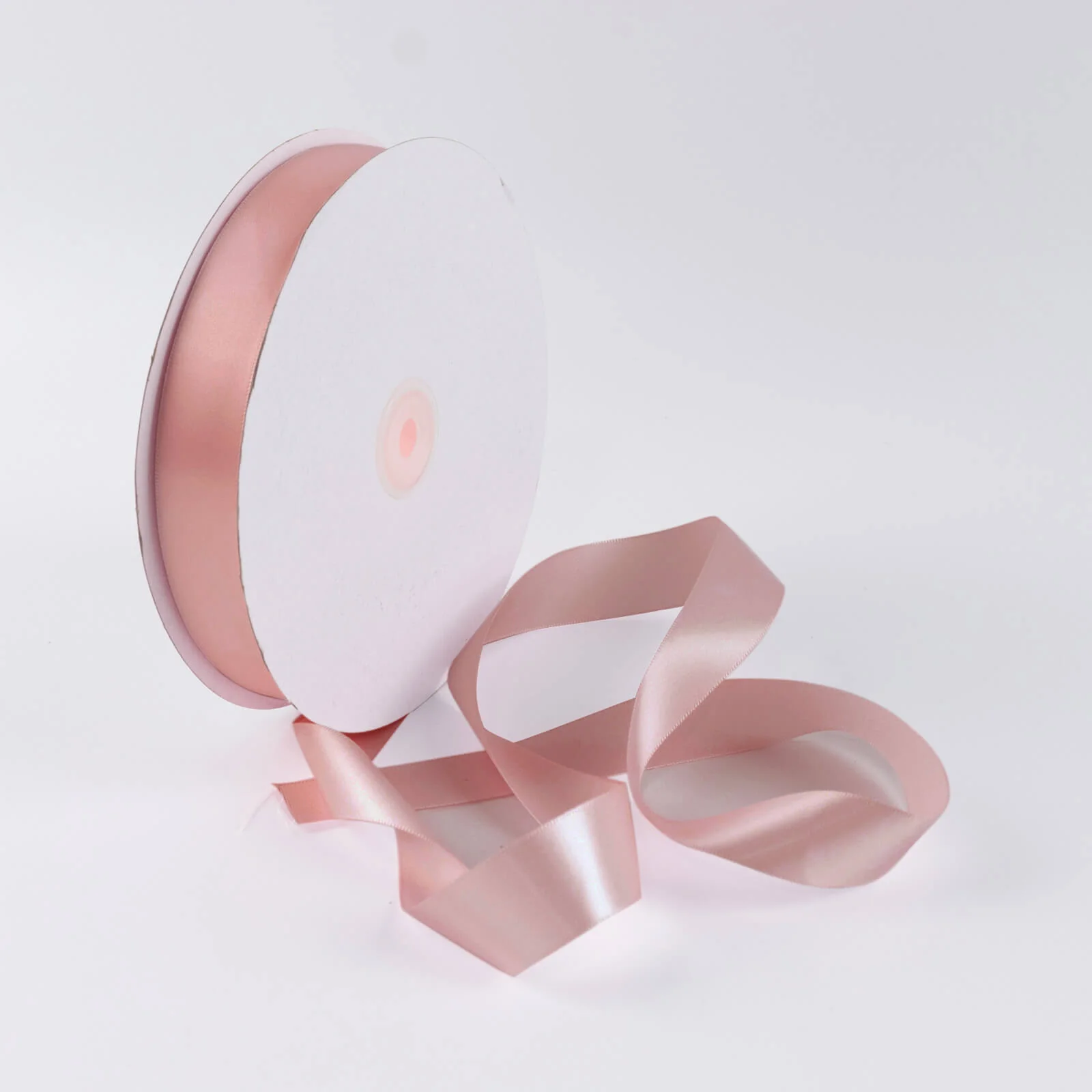 Satin Ribbon Roll 1" x 100 Yards Dusty Rose – Single Face Decorative Craft Ribbon - Image 8