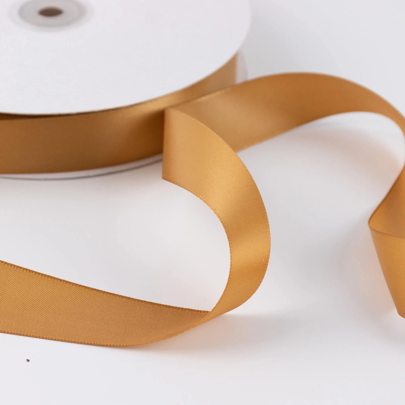 Satin Ribbon Roll 1" x 100 Yards Gold – Single Face Decorative Craft Ribbon - Image 7
