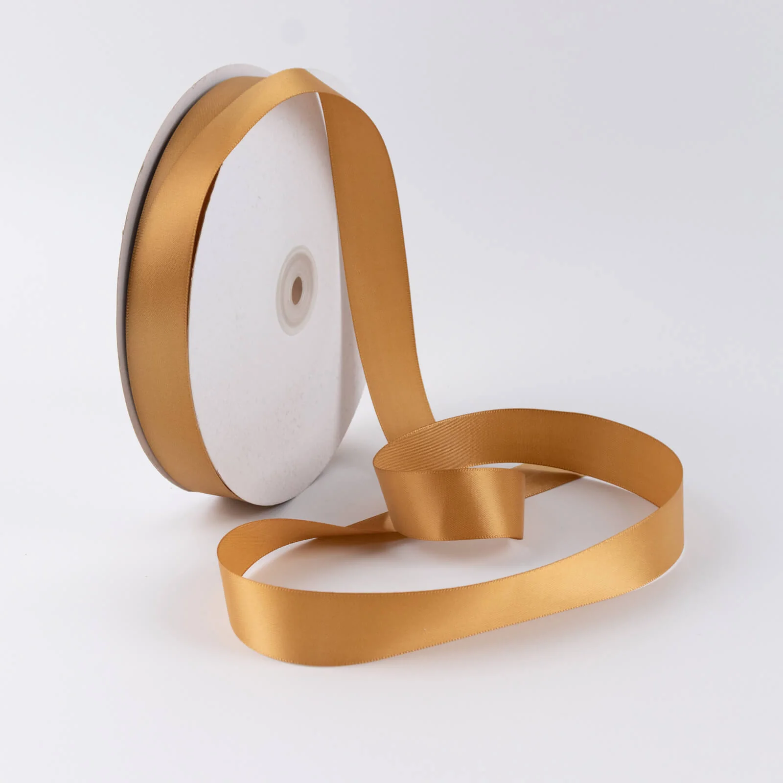 Satin Ribbon Roll 1" x 100 Yards Gold – Single Face Decorative Craft Ribbon - Image 8