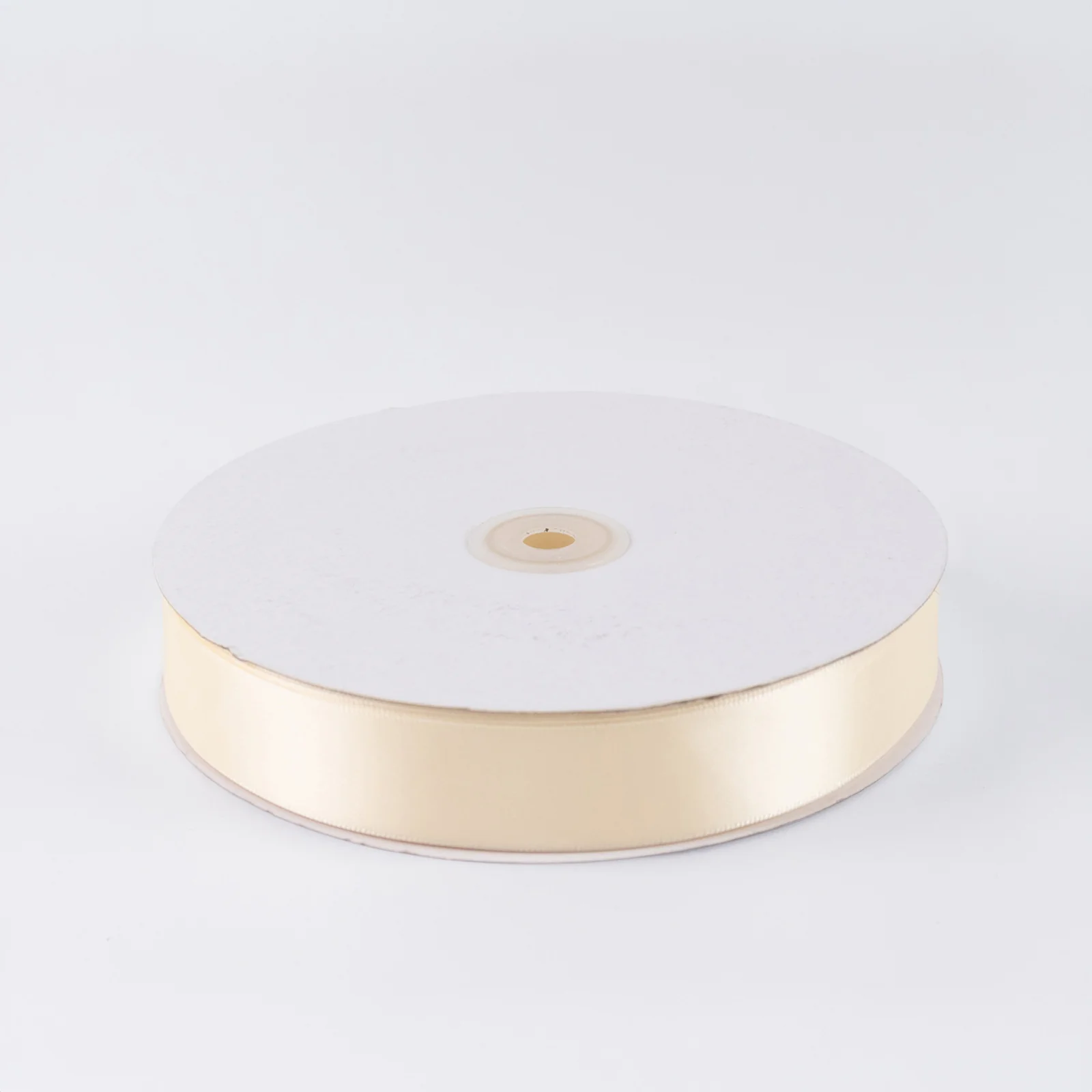 Satin Ribbon Roll 1" x 100 Yards Ivory – Single Face Decorative Craft Ribbon - Image 2
