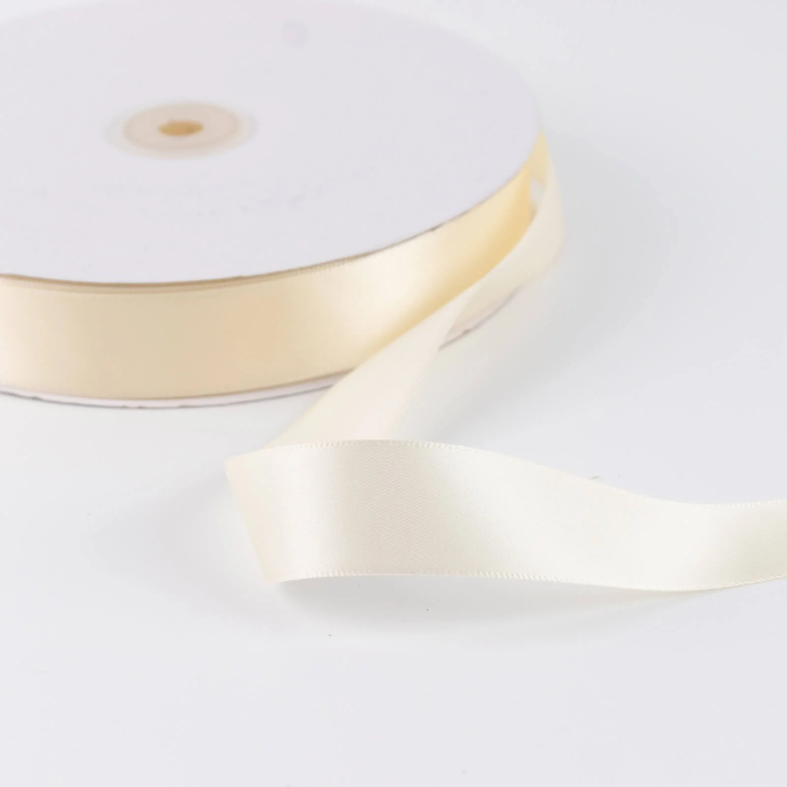 Satin Ribbon Roll 1" x 100 Yards Ivory – Single Face Decorative Craft Ribbon - Image 7