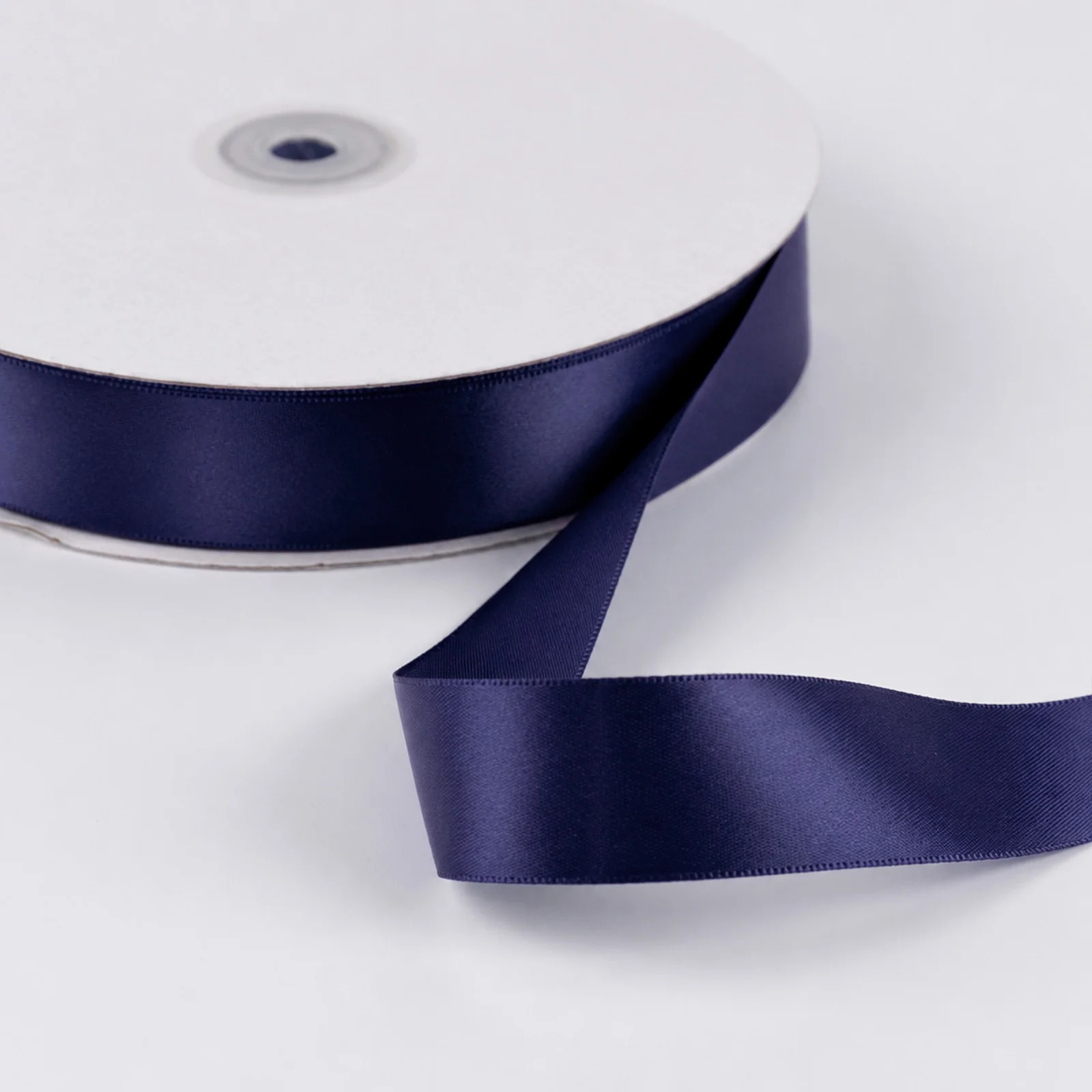 Satin Ribbon Roll 1" x 100 Yards Navy Blue – Single Face Decorative Craft Ribbon - Image 7