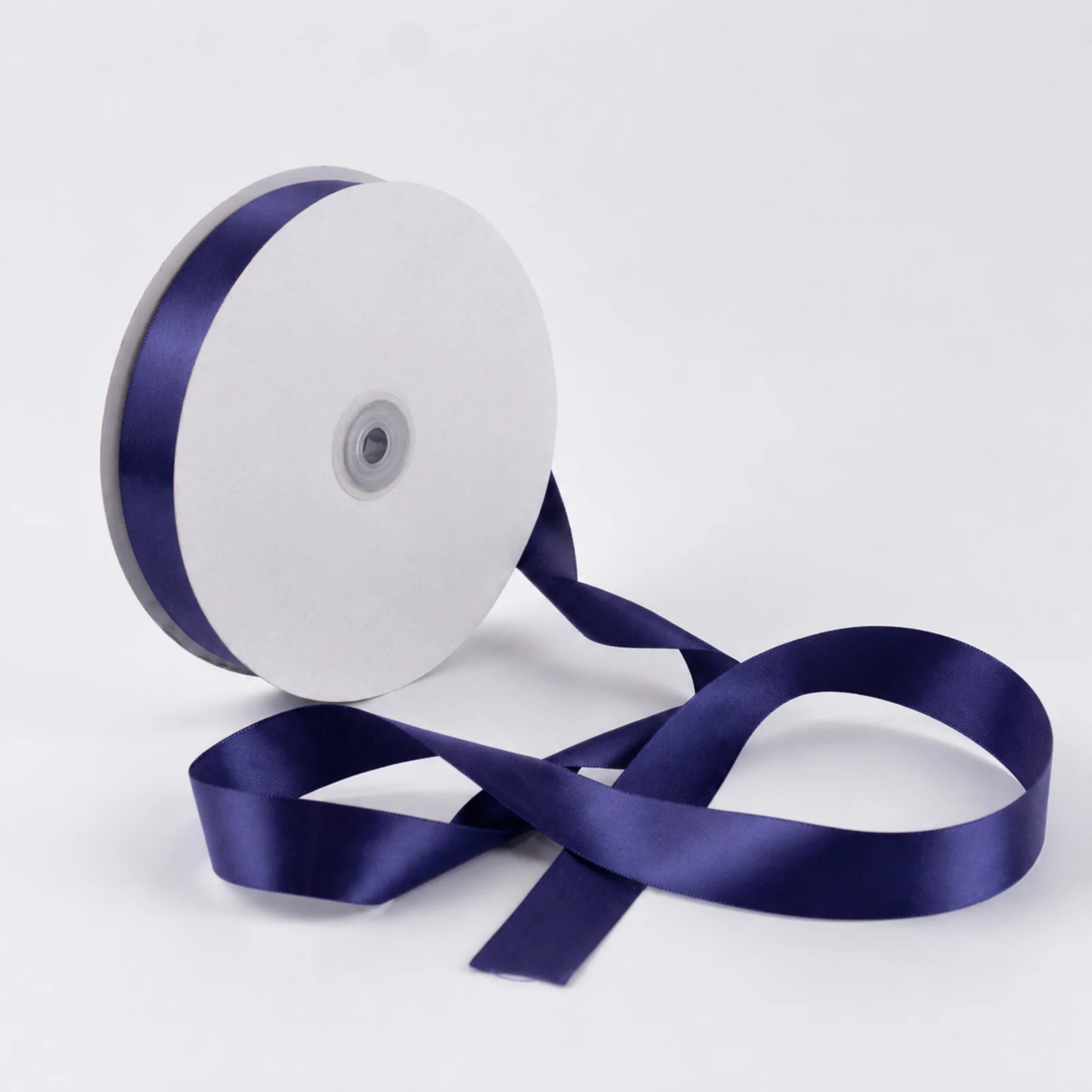 Satin Ribbon Roll 1" x 100 Yards Navy Blue – Single Face Decorative Craft Ribbon - Image 8