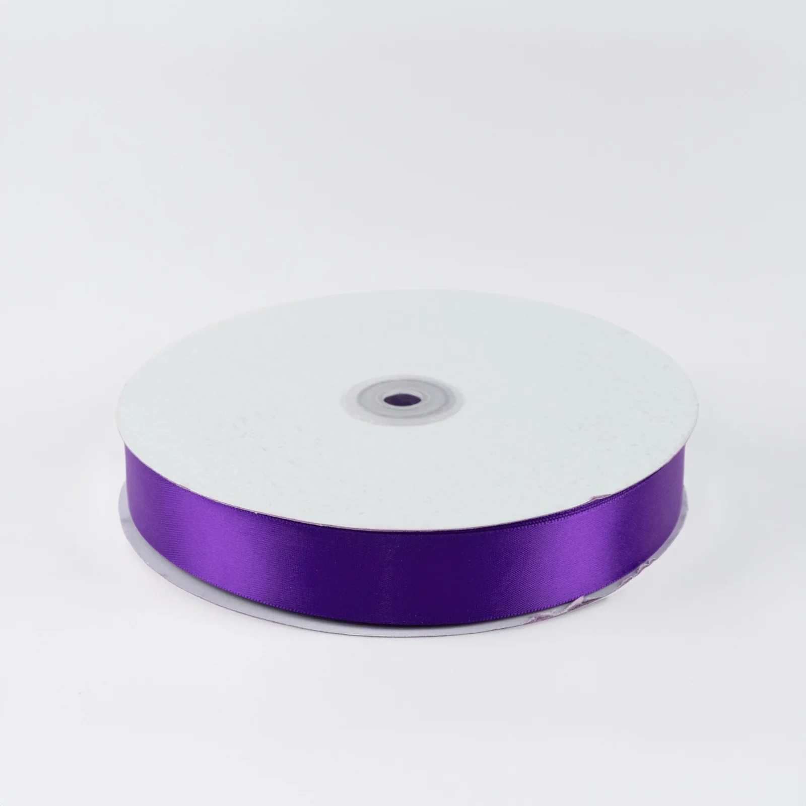 Satin Ribbon Roll 1" x 100 Yards Purple – Single Face Decorative Craft Ribbon - Image 2