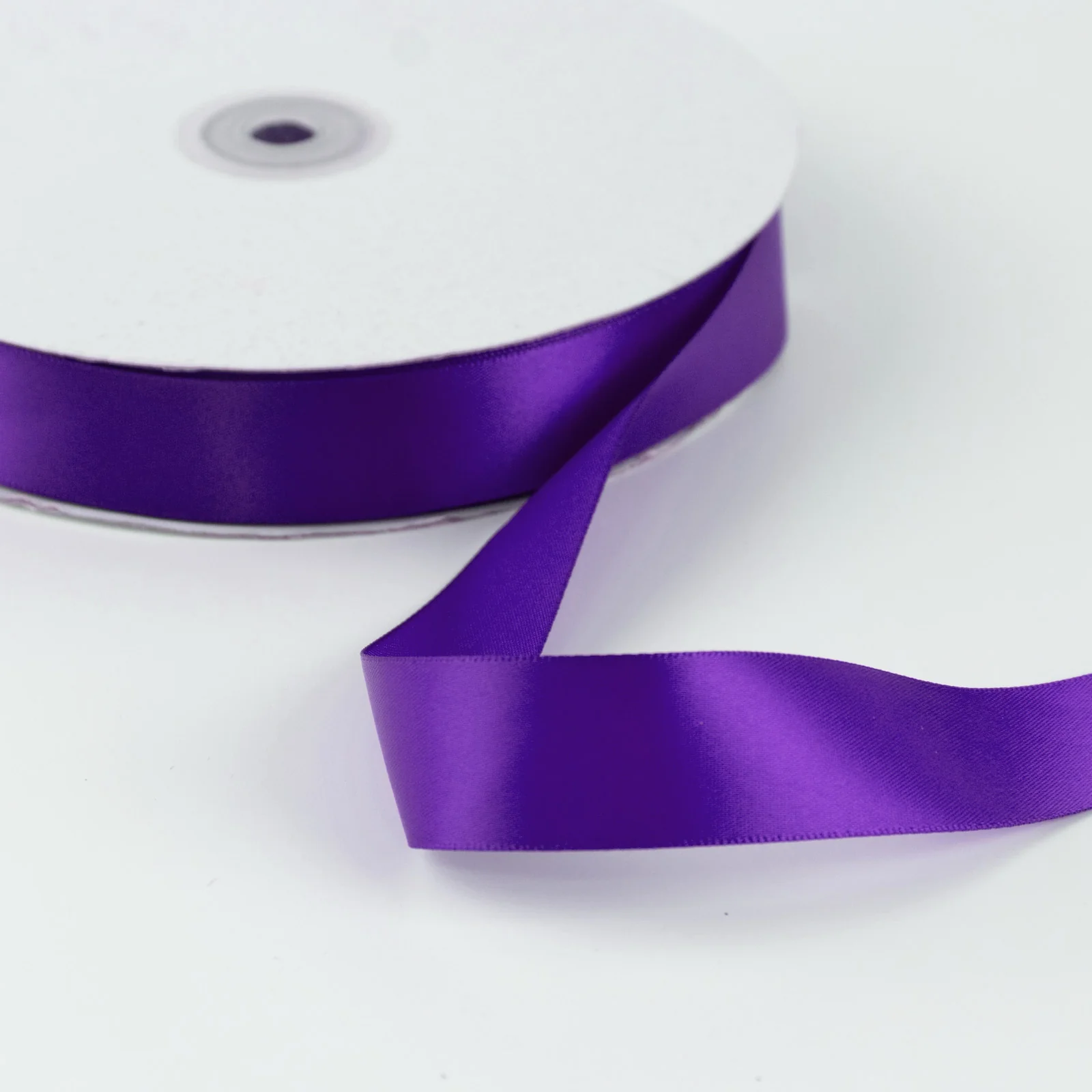 Satin Ribbon Roll 1" x 100 Yards Purple – Single Face Decorative Craft Ribbon - Image 7