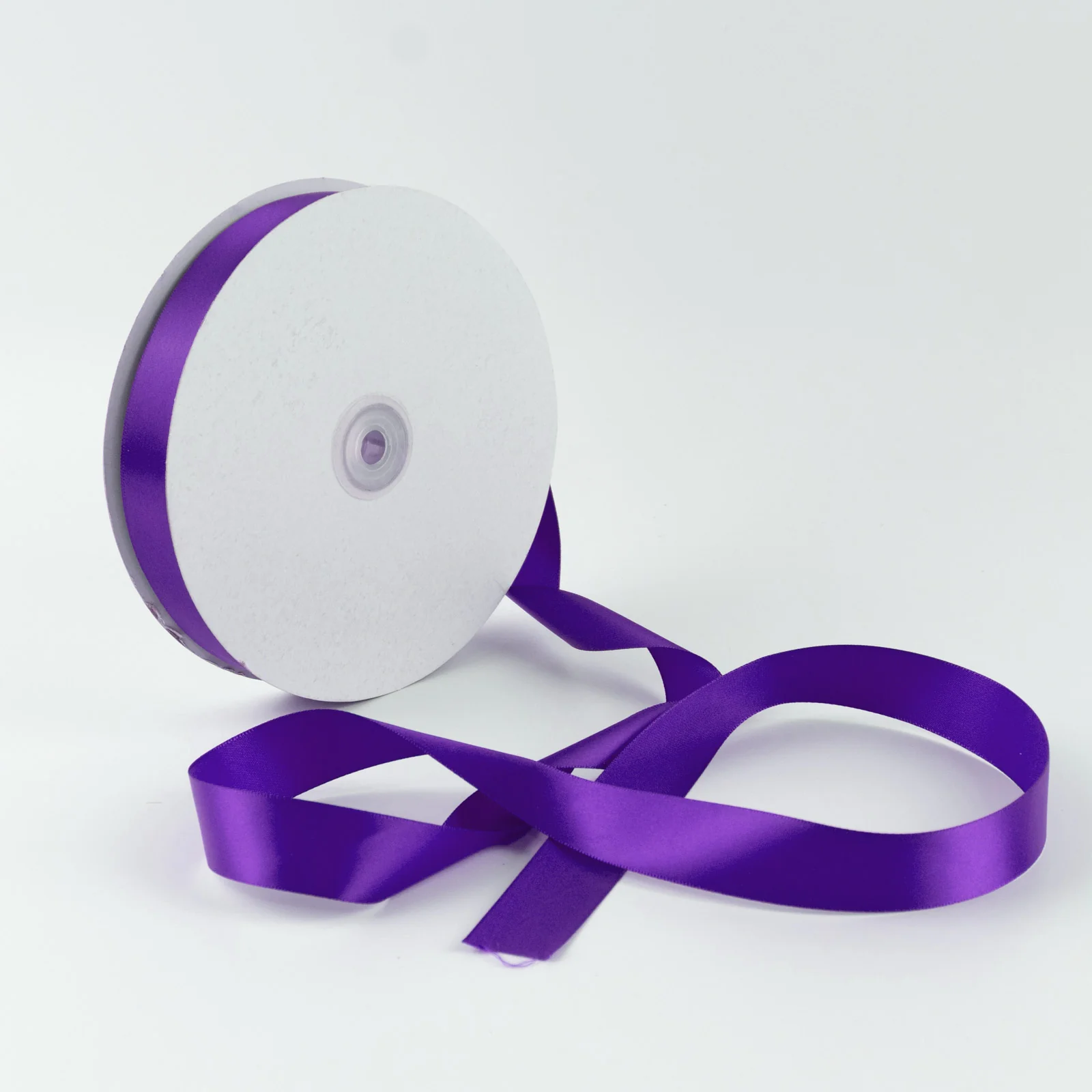 Satin Ribbon Roll 1" x 100 Yards Purple – Single Face Decorative Craft Ribbon - Image 8