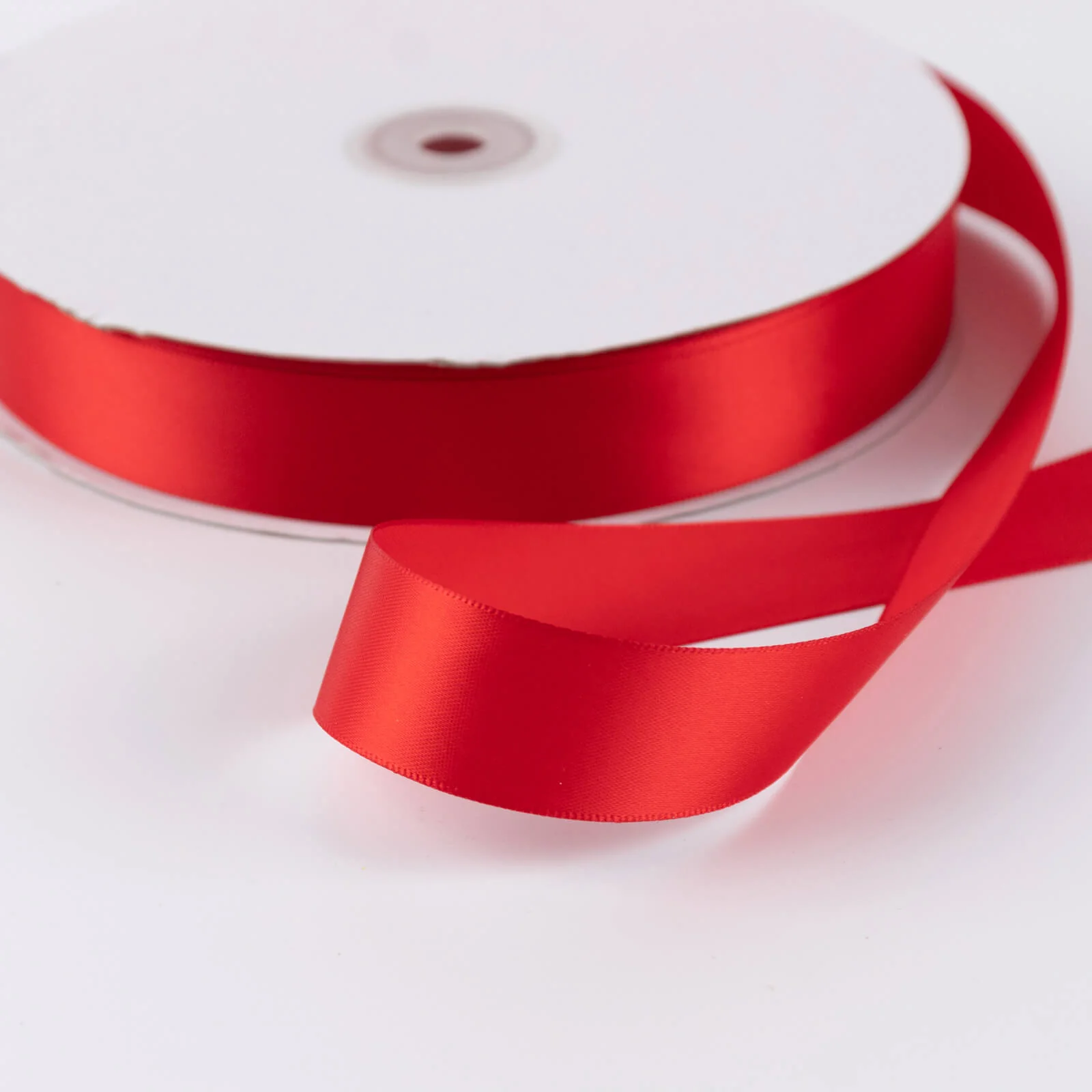 Satin Ribbon Roll 1" x 100 Yards Red – Single Face Decorative Craft Ribbon - Image 7