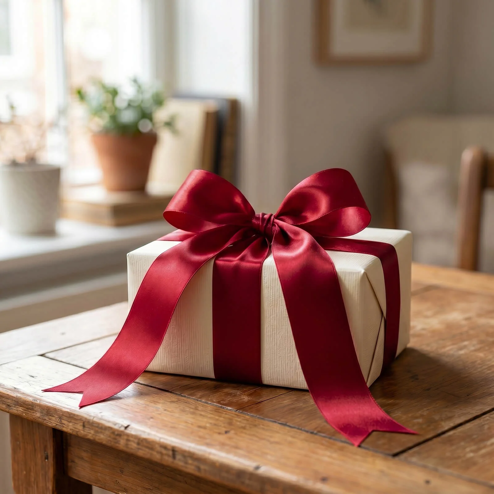 Satin Ribbon Roll 2" x 100 Yards Burgundy – Single Face Decorative Craft Ribbon