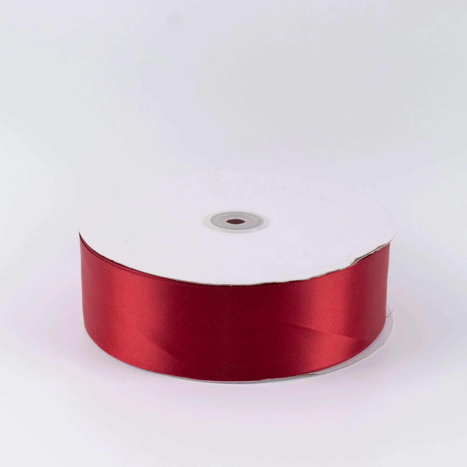 Satin Ribbon Roll 2" x 100 Yards Burgundy – Single Face Decorative Craft Ribbon - Image 2