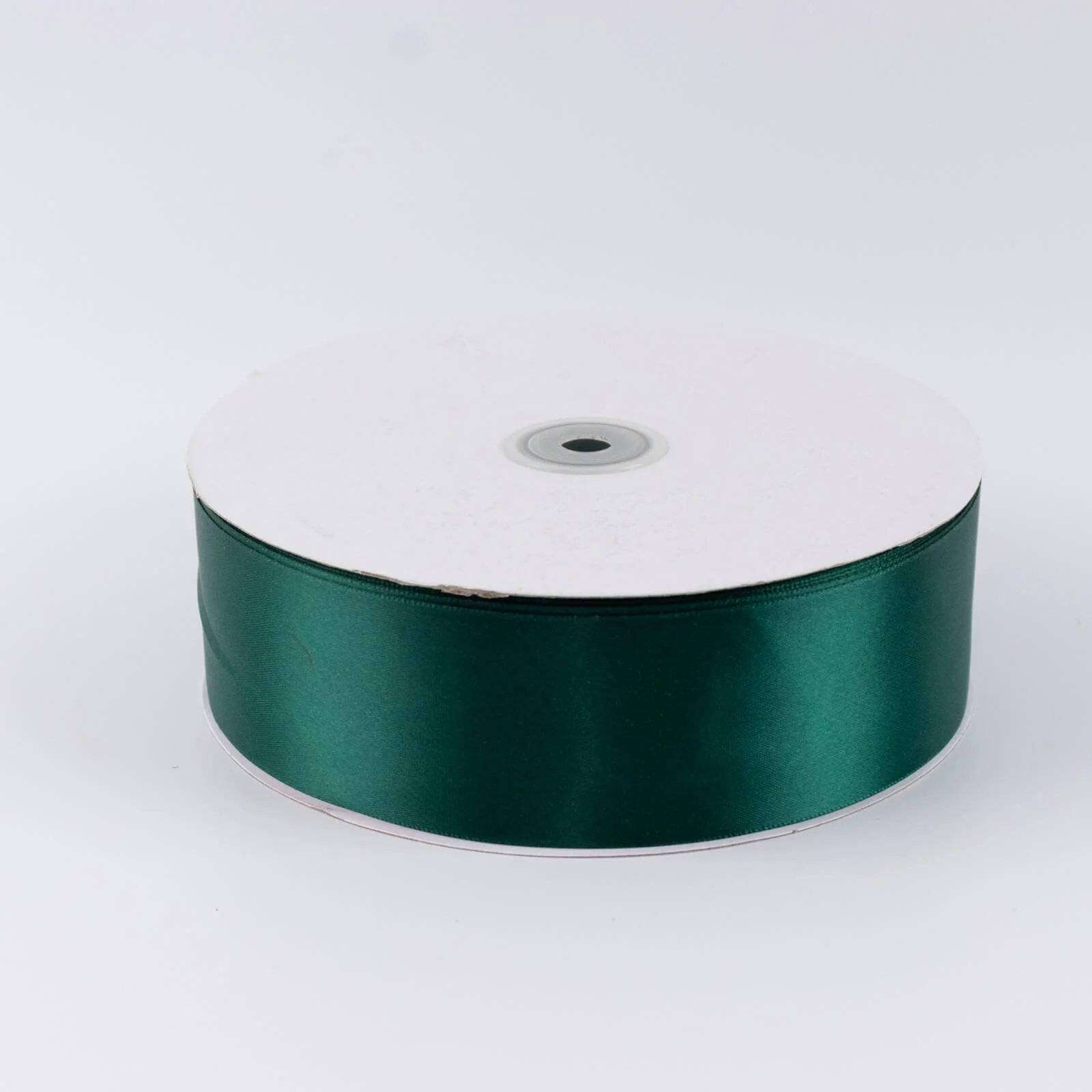 Satin Ribbon Roll 2" x 100 Yards Hunter Emerald Green – Single Face Decorative Craft Ribbon - Image 2