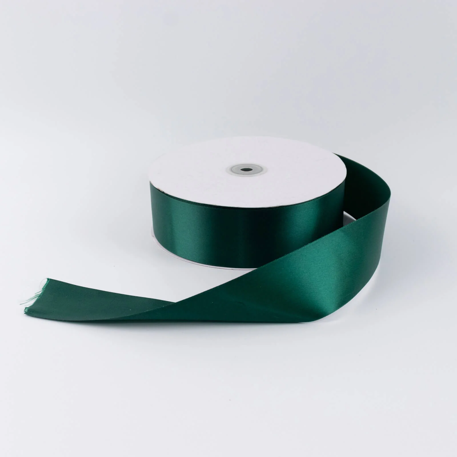 Satin Ribbon Roll 2" x 100 Yards Hunter Emerald Green – Single Face Decorative Craft Ribbon - Image 6
