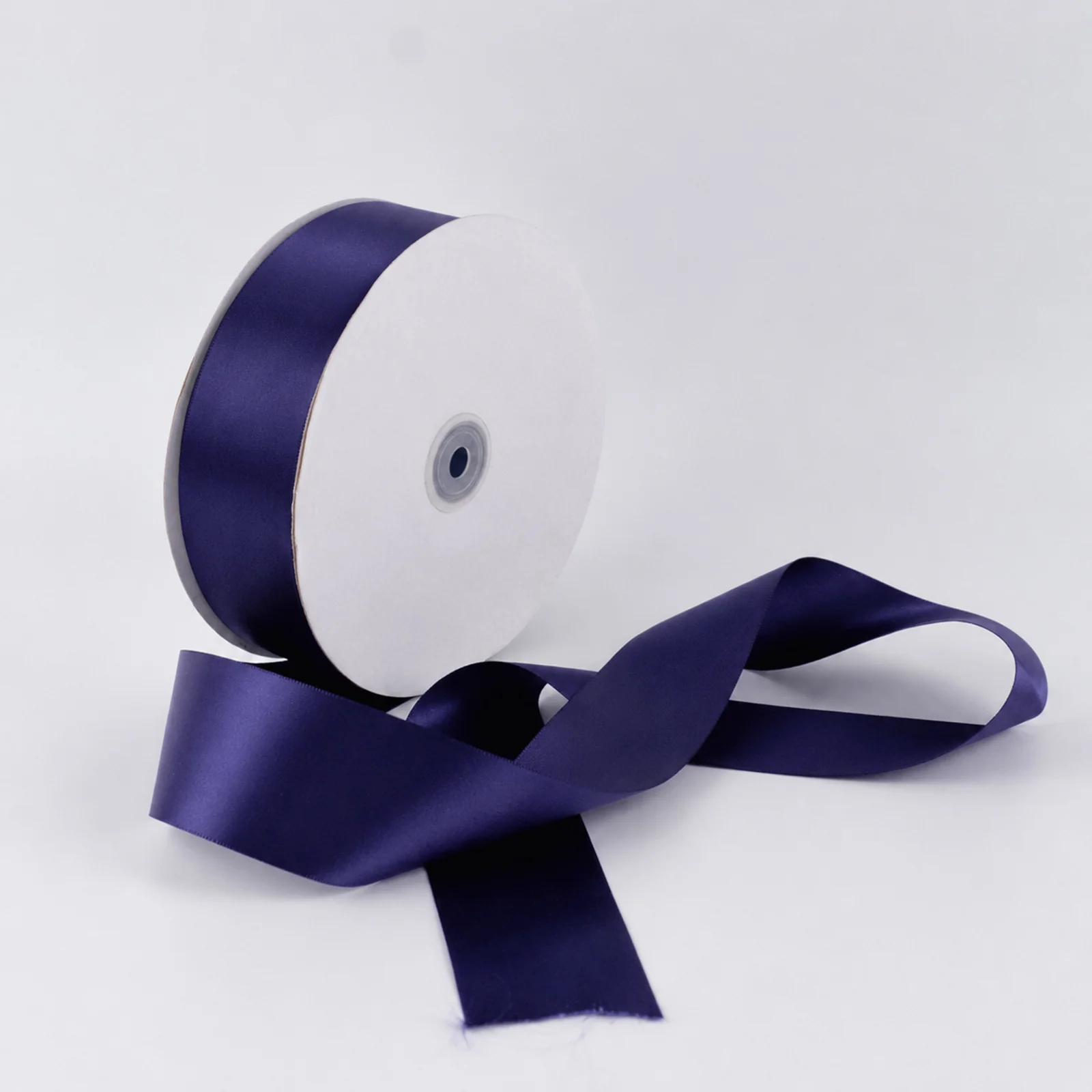 Satin Ribbon Roll 2" x 100 Yards Navy Blue – Single Face Decorative Craft Ribbon - Image 7