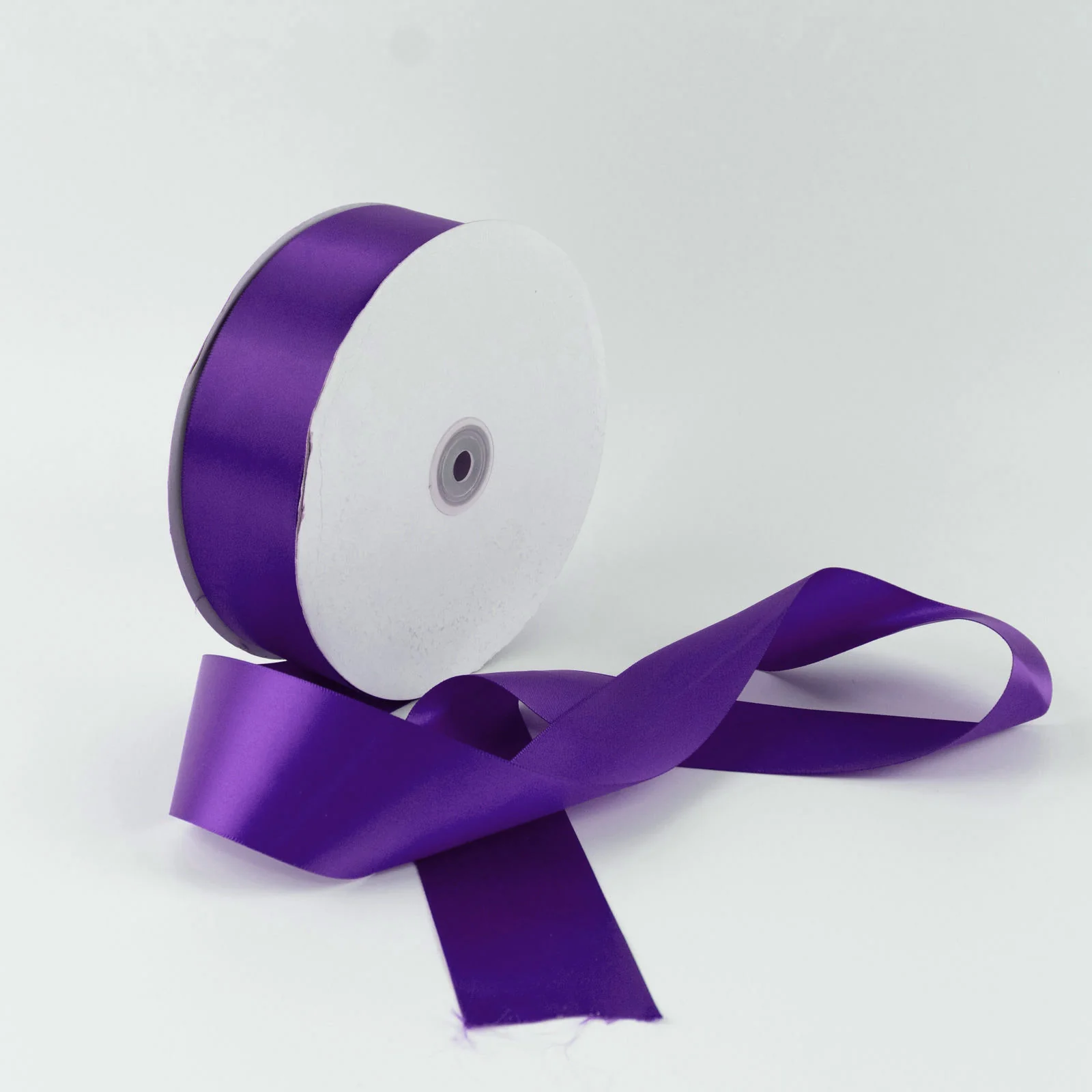 Satin Ribbon Roll 2" x 100 Yards Purple – Single Face Decorative Craft Ribbon - Image 7