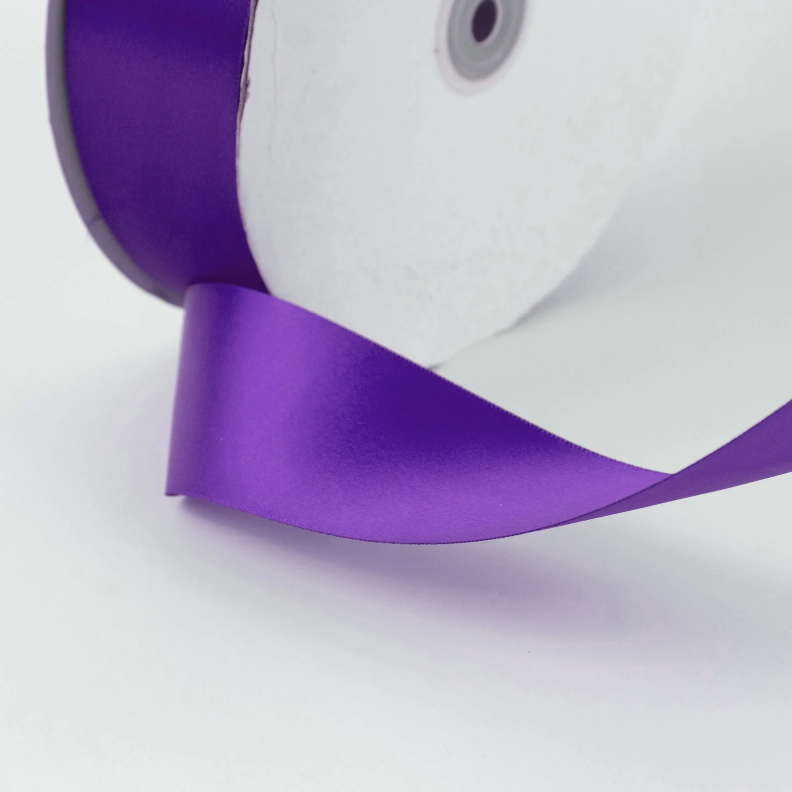 Satin Ribbon Roll 2" x 100 Yards Purple – Single Face Decorative Craft Ribbon - Image 8