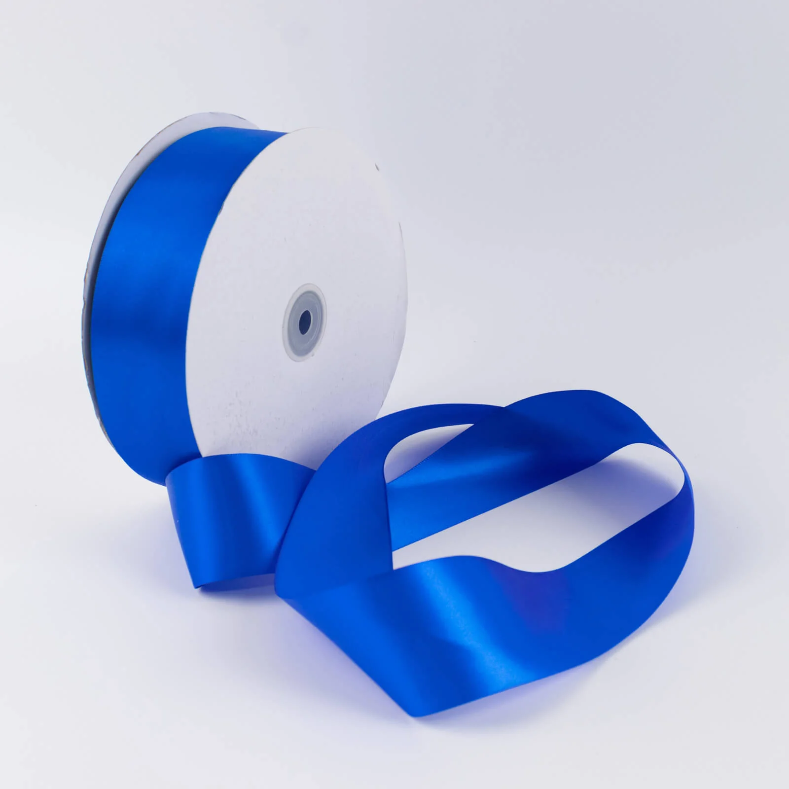 Satin Ribbon Roll 2" x 100 Yards Royal Blue – Single Face Decorative Craft Ribbon - Image 7