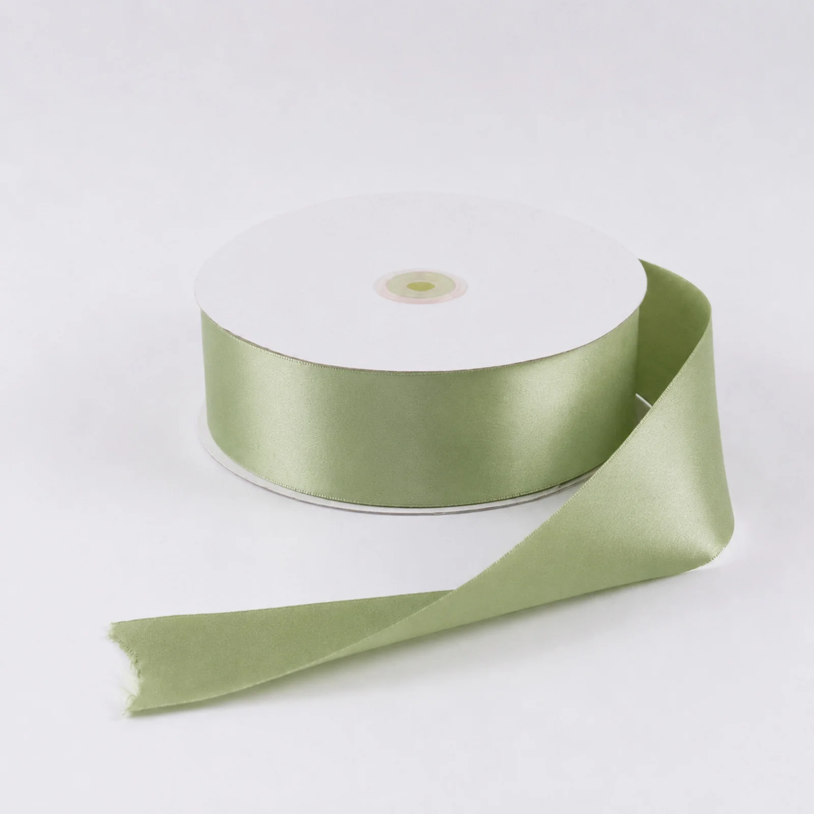 Satin Ribbon Roll 2" x 100 Yards Sage Green – Single Face Decorative Craft Ribbon - Image 6