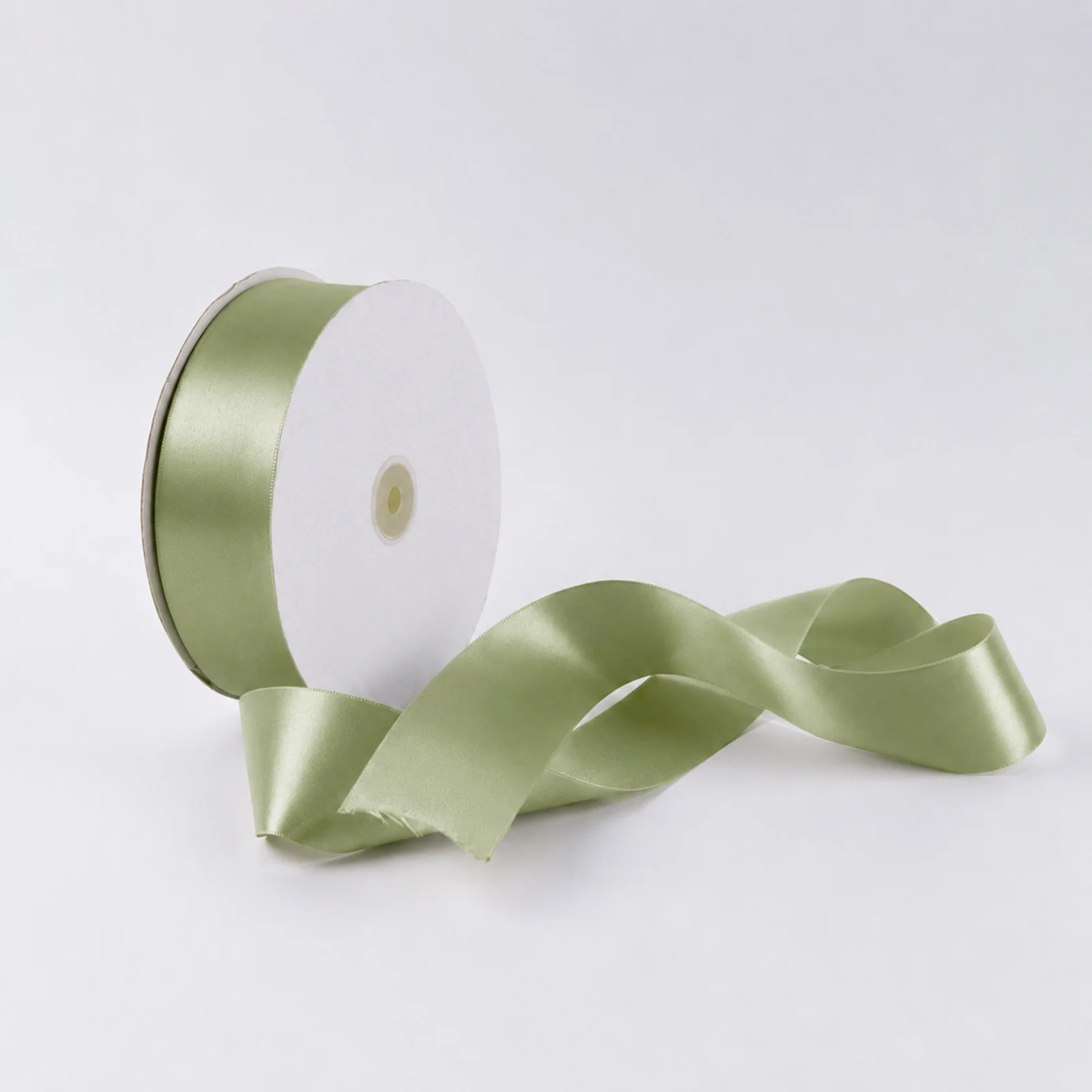 Satin Ribbon Roll 2" x 100 Yards Sage Green – Single Face Decorative Craft Ribbon - Image 7