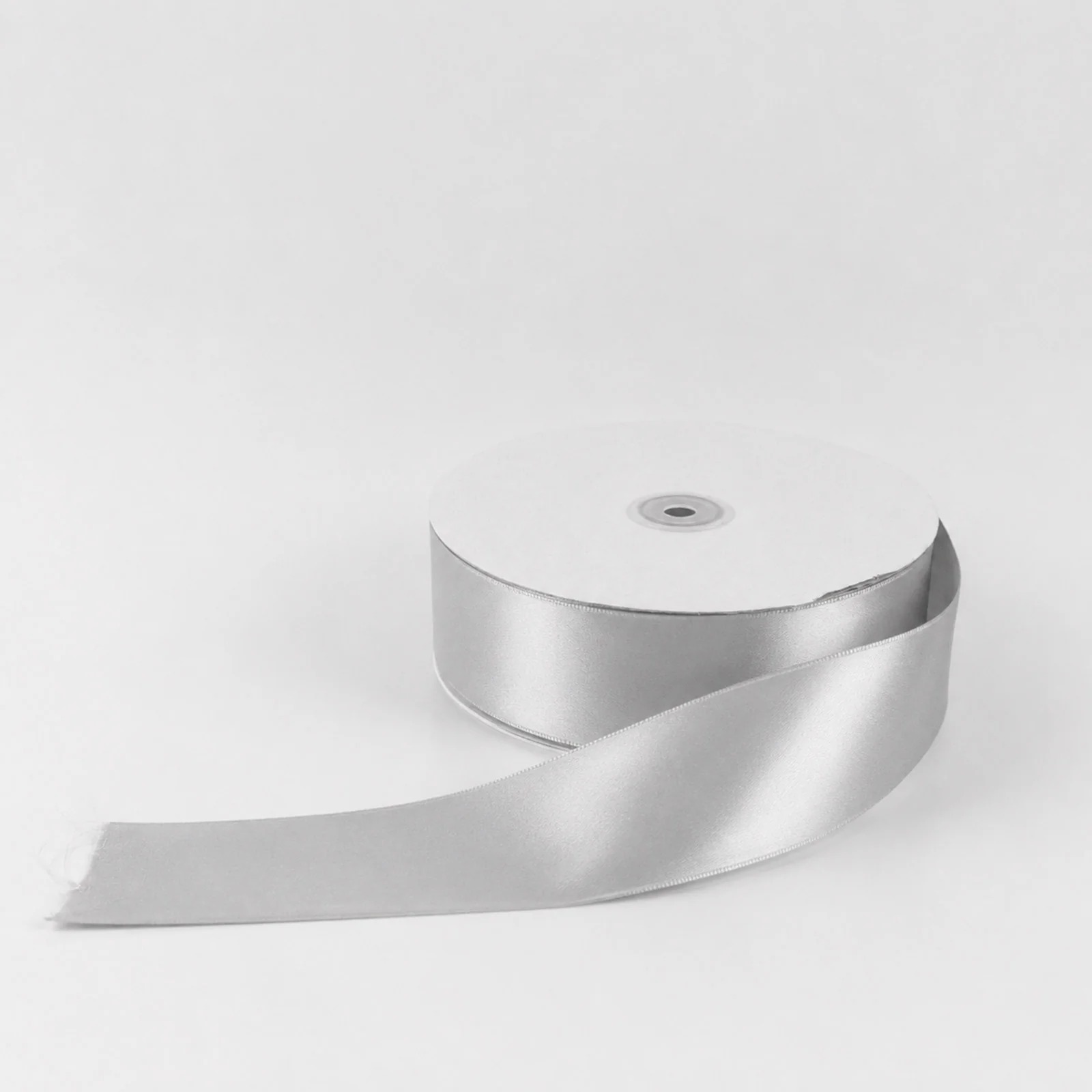 Satin Ribbon Roll 2" x 100 Yards Silver – Single Face Decorative Craft Ribbon - Image 6