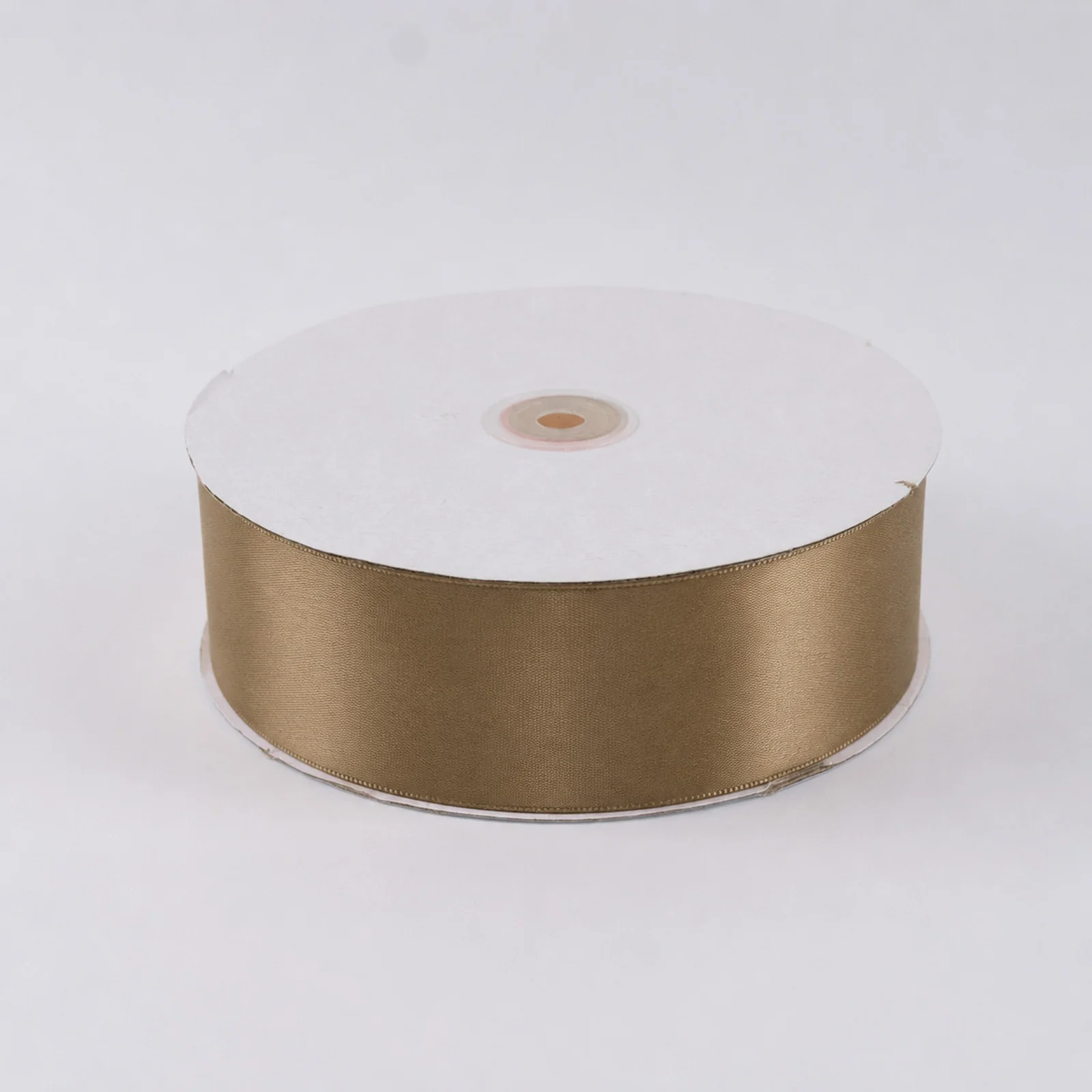 Satin Ribbon Roll 2" x 100 Yards Taupe – Single Face Decorative Craft Ribbon - Image 2