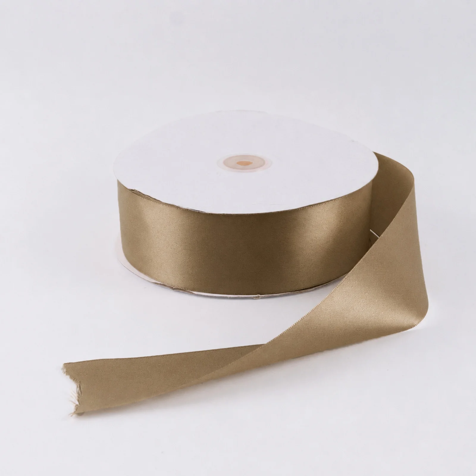 Satin Ribbon Roll 2" x 100 Yards Taupe – Single Face Decorative Craft Ribbon - Image 6