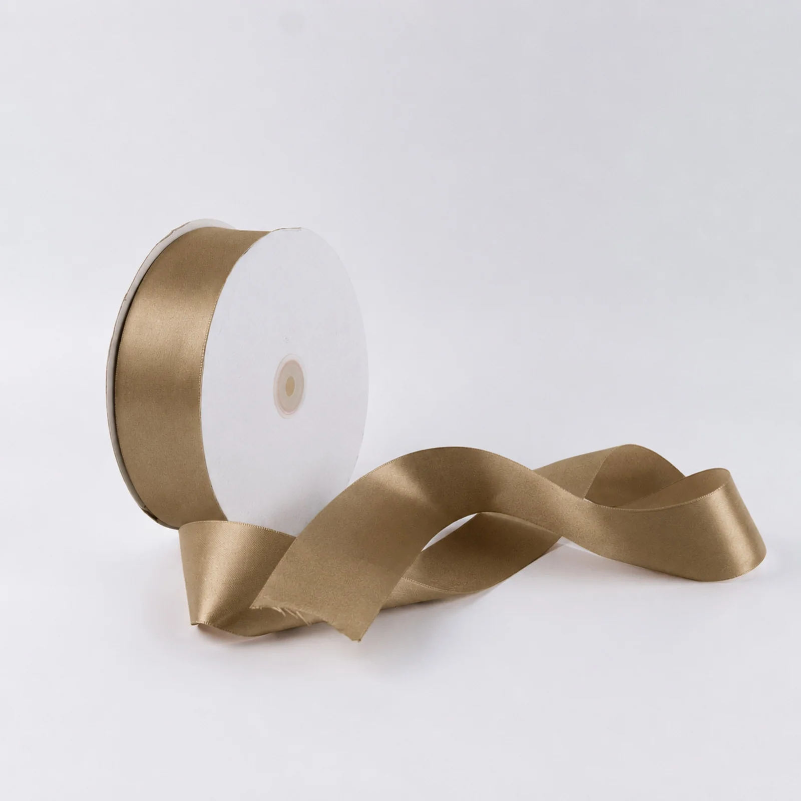 Satin Ribbon Roll 2" x 100 Yards Taupe – Single Face Decorative Craft Ribbon - Image 7