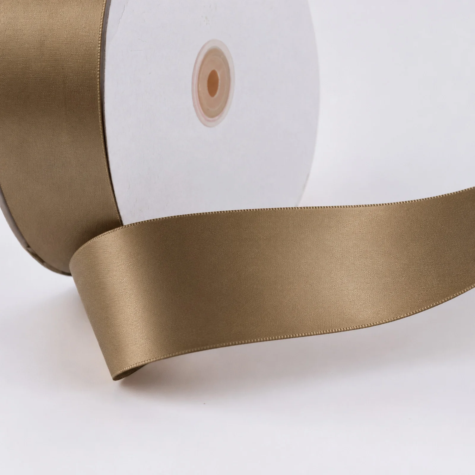 Satin Ribbon Roll 2" x 100 Yards Taupe – Single Face Decorative Craft Ribbon - Image 8