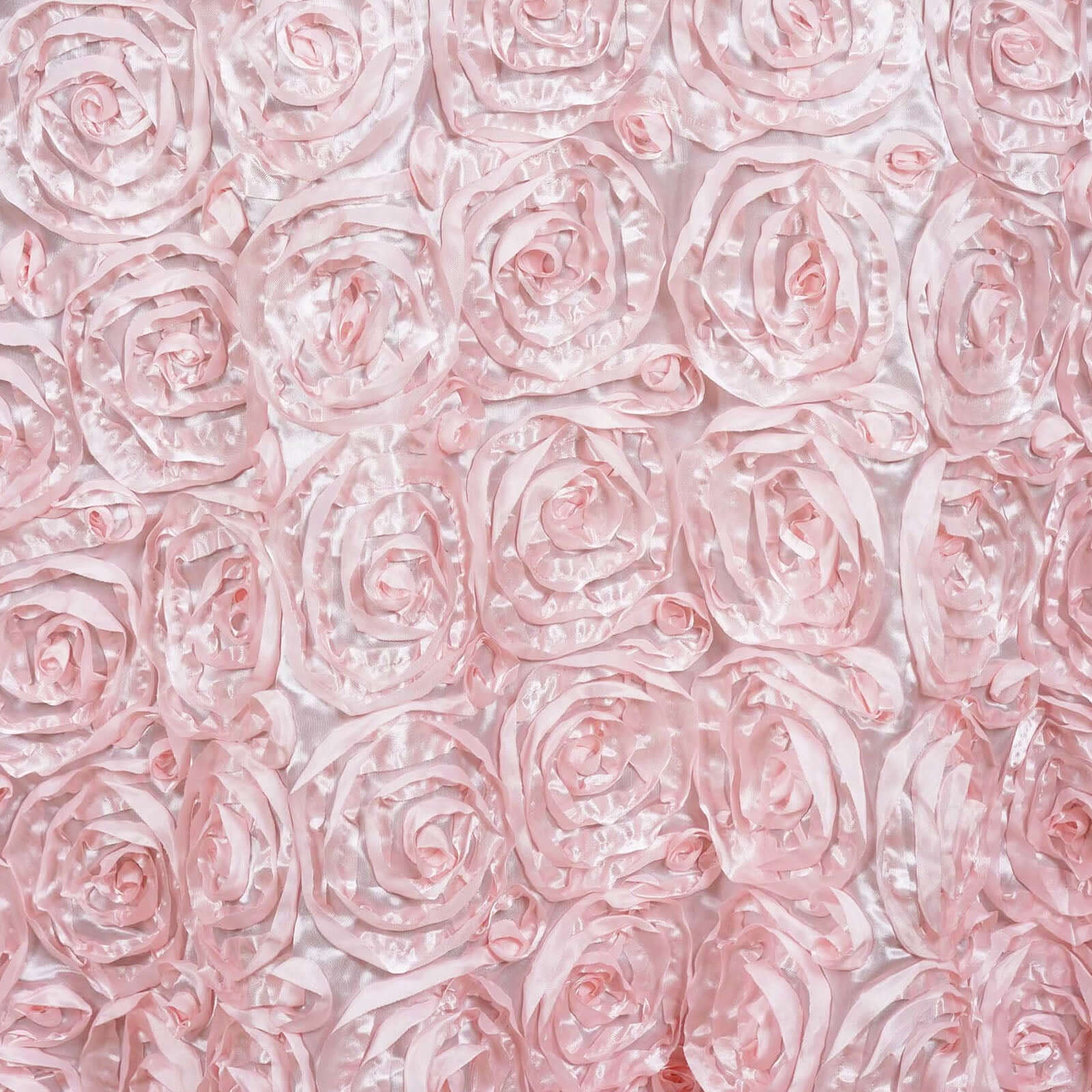 Satin Rosette Spandex Stretch Banquet Chair Cover Blush - Fitted Slip-On Slipcover - Image 8