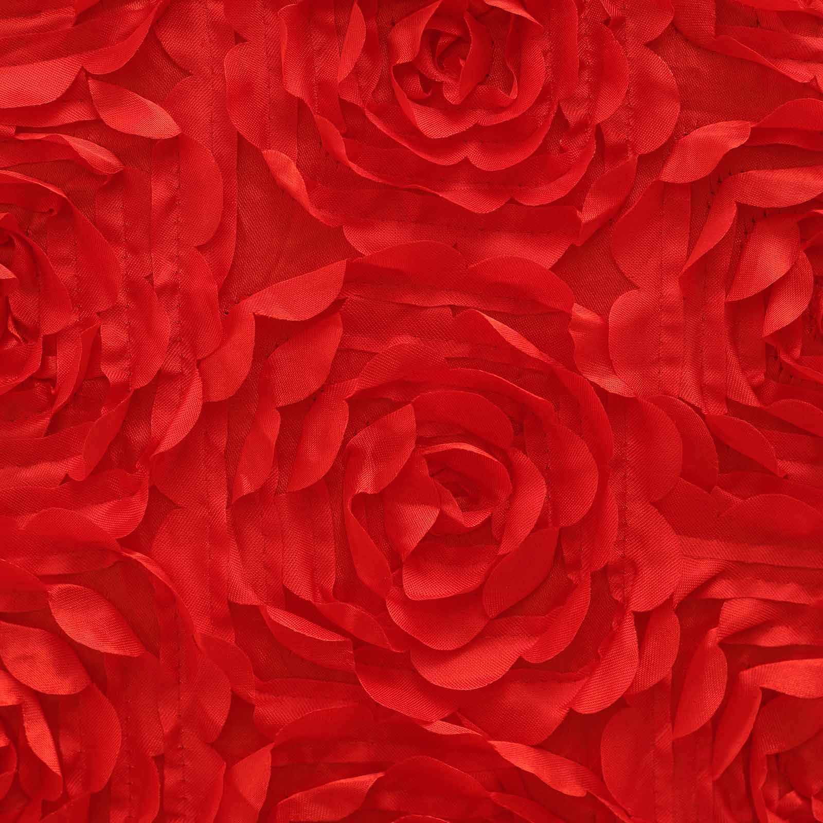 Satin Rosette Spandex Stretch Banquet Chair Cover Red - Fitted Slip-On Slipcover - Image 8