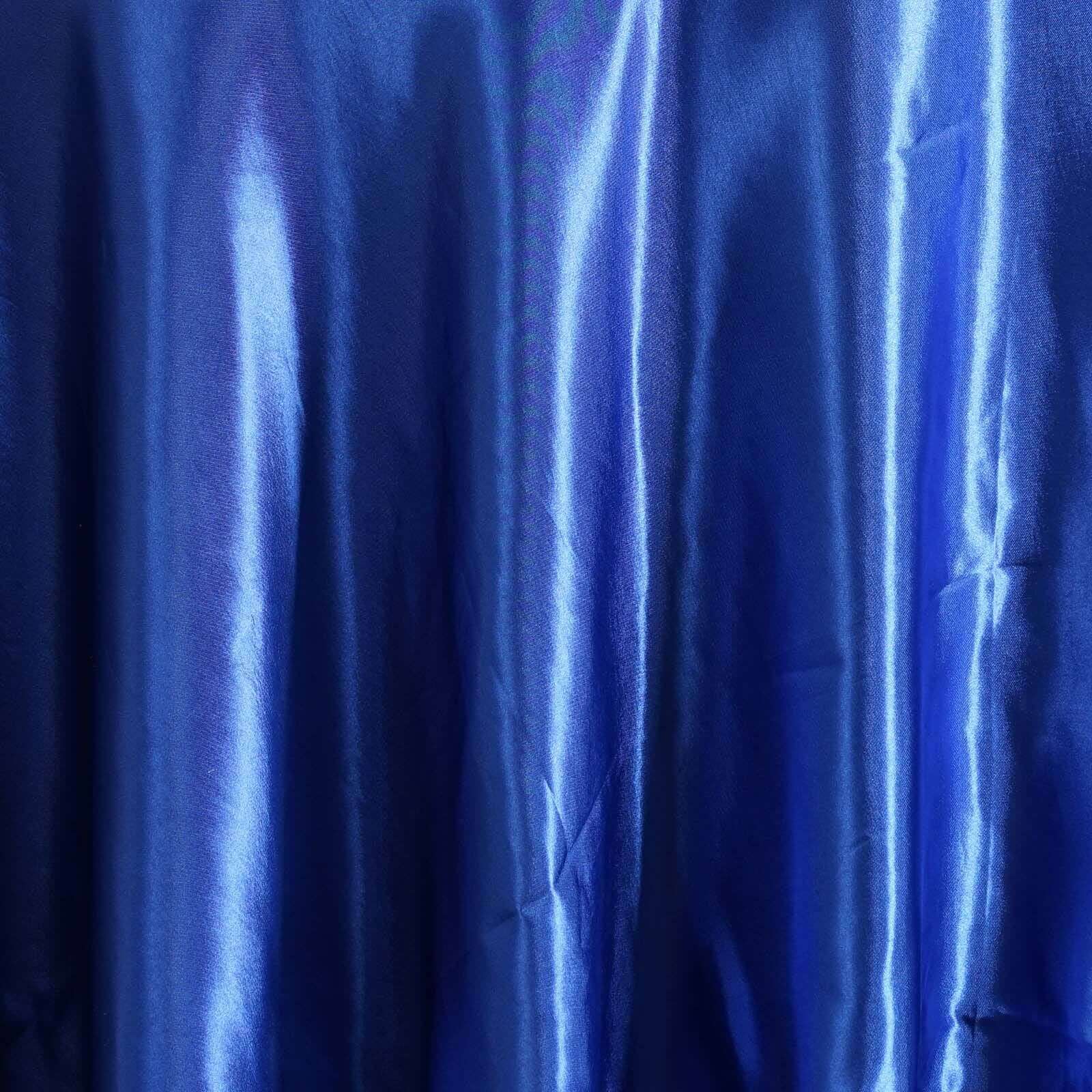 Satin Round Tablecloth 108" Royal Blue - Smooth & Durable Table Cover - Image 3