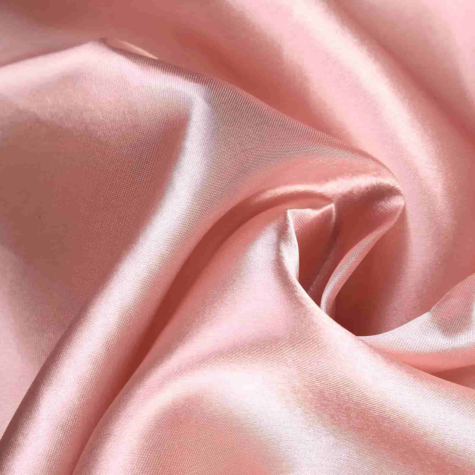Satin Round Tablecloth 120" Dusty Rose - Seamless Table Cover - Image 6