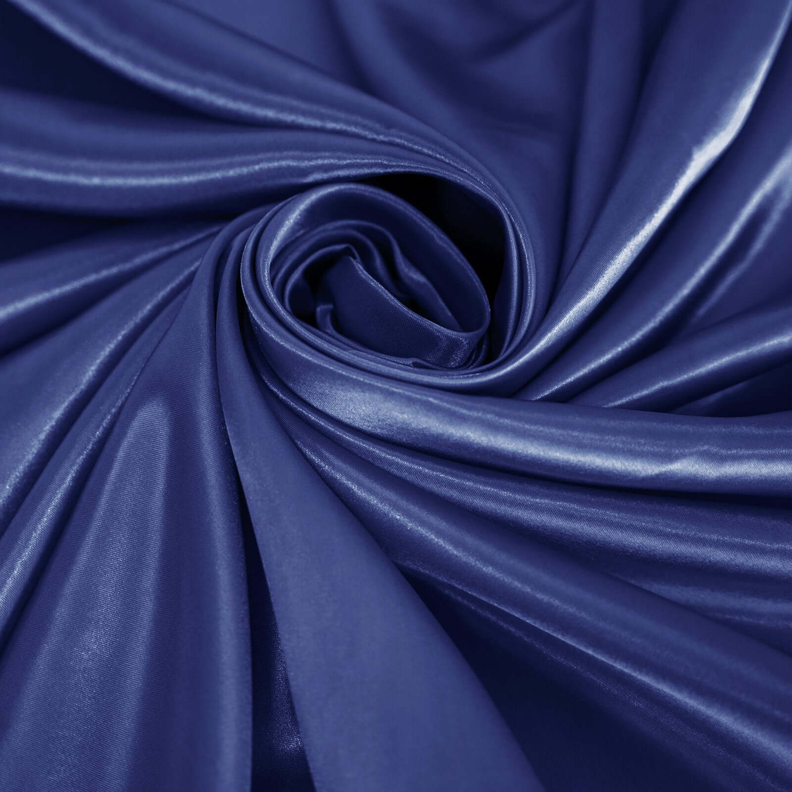 Satin Round Tablecloth 120" Navy Blue - Seamless Table Cover - Image 8