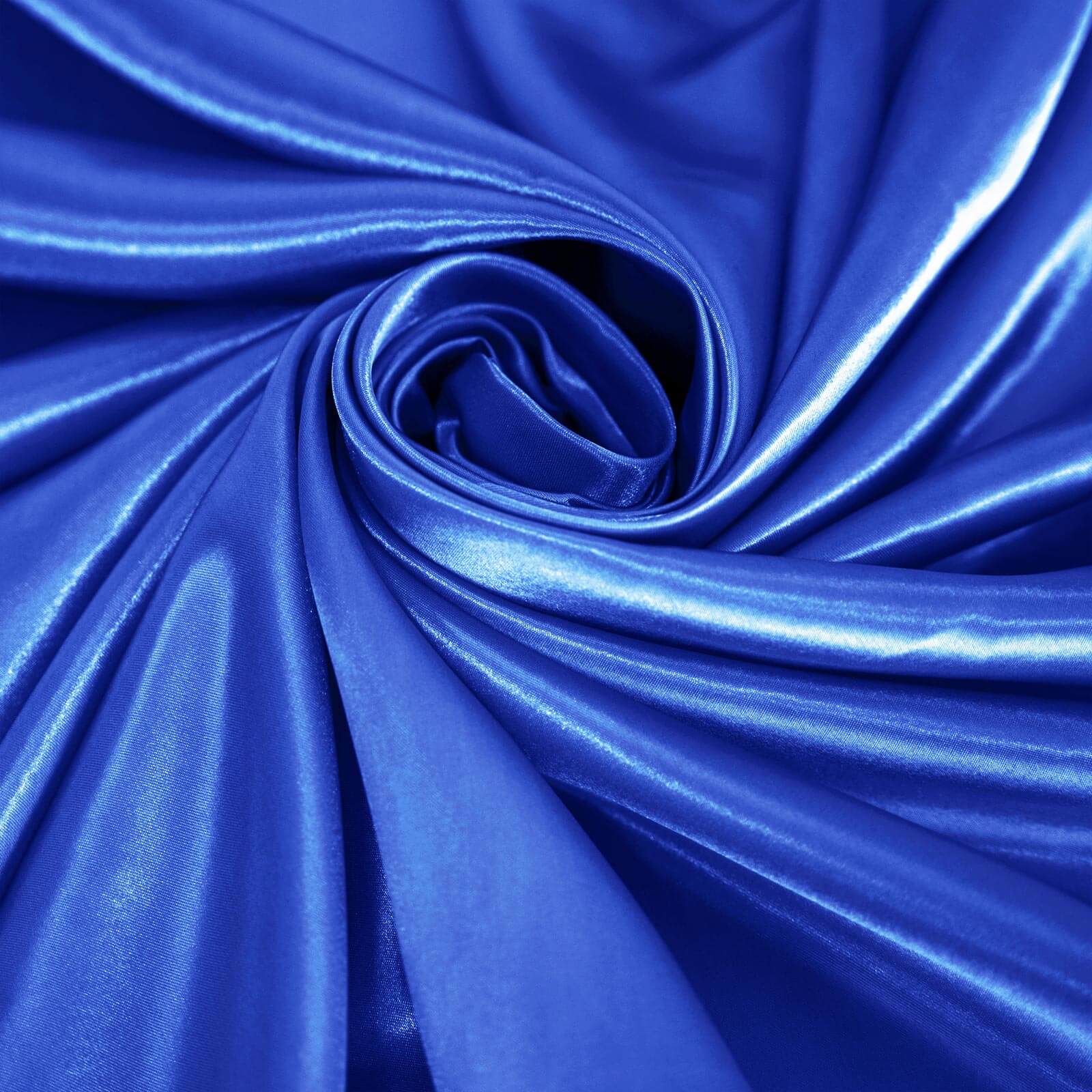 Satin Round Tablecloth 120" Royal Blue - Seamless Table Cover - Image 8