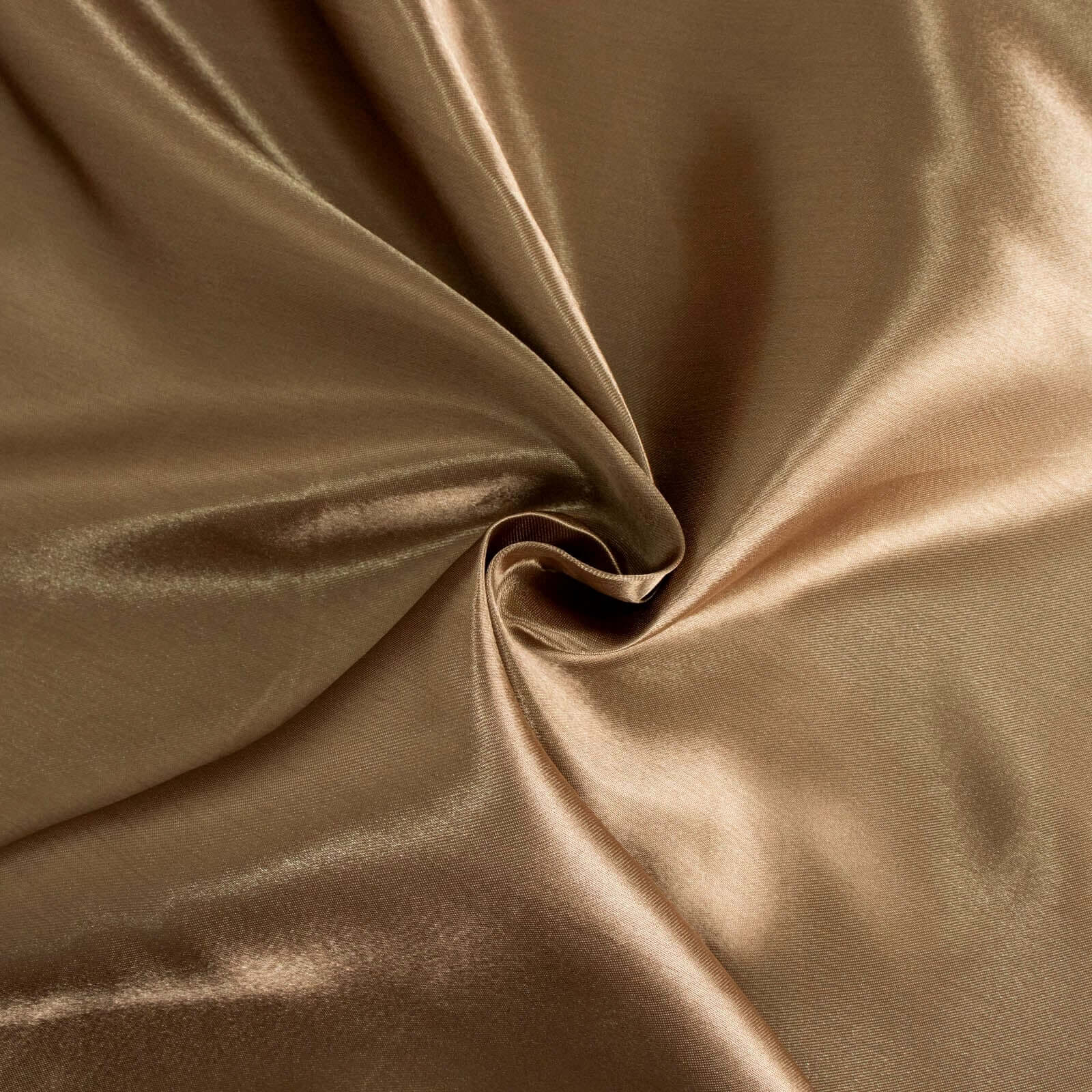 Satin Round Tablecloth 120" Taupe - Seamless Table Cover - Image 8
