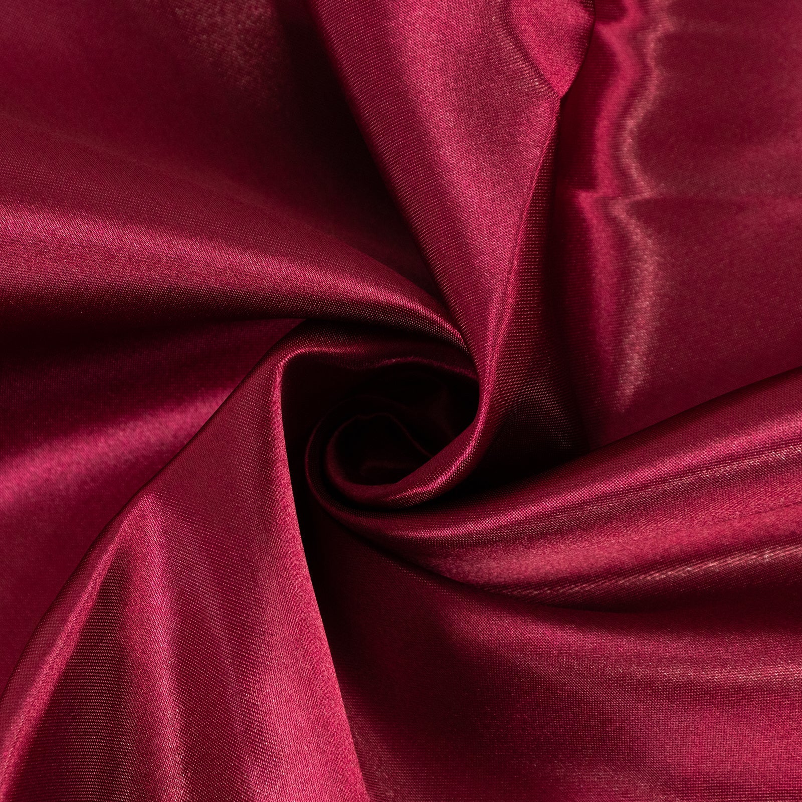 Satin Round Tablecloth 132" Burgundy - Seamless Table Cover - Image 10