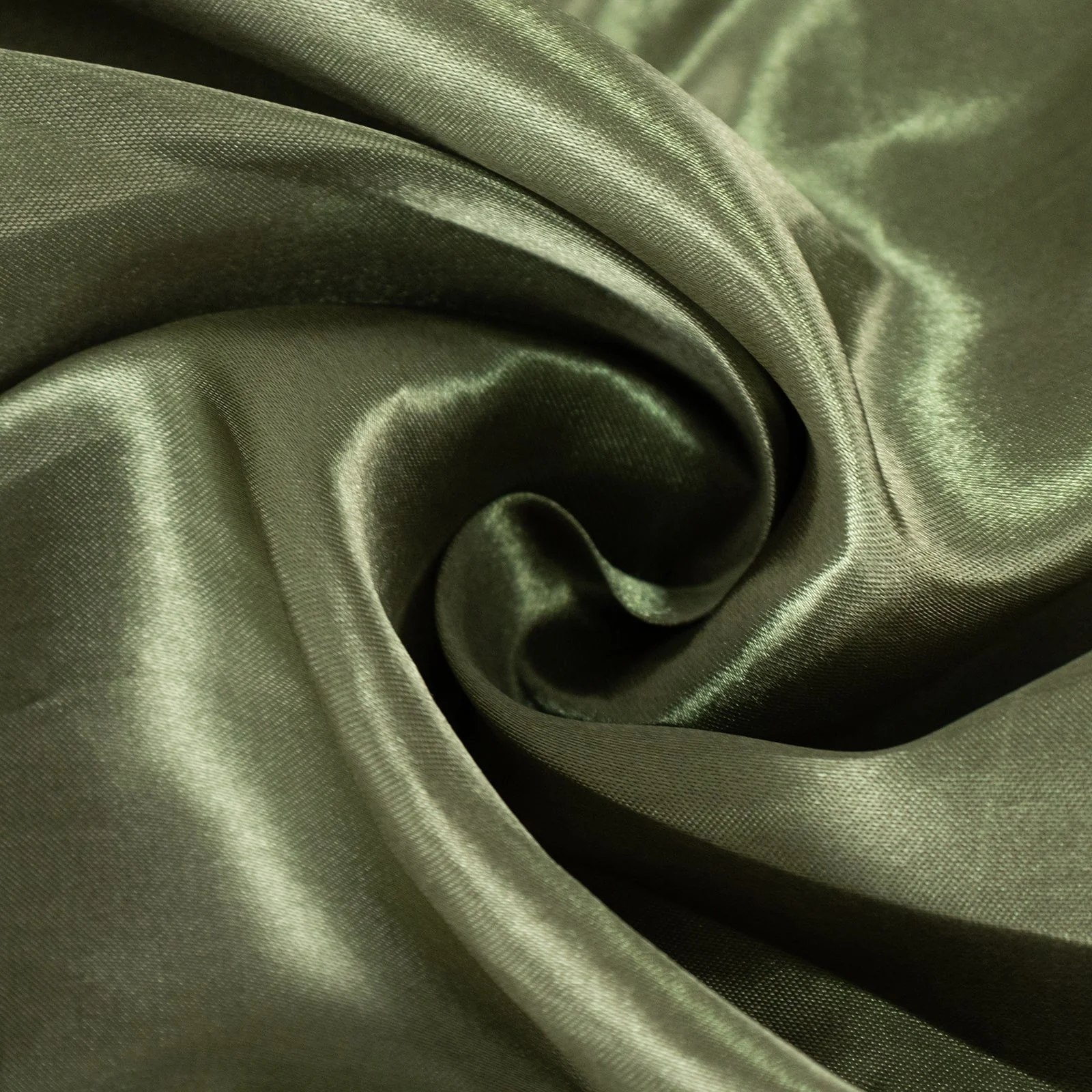 Satin Round Tablecloth 132" Dusty Sage Green - Seamless Table Cover - Image 10